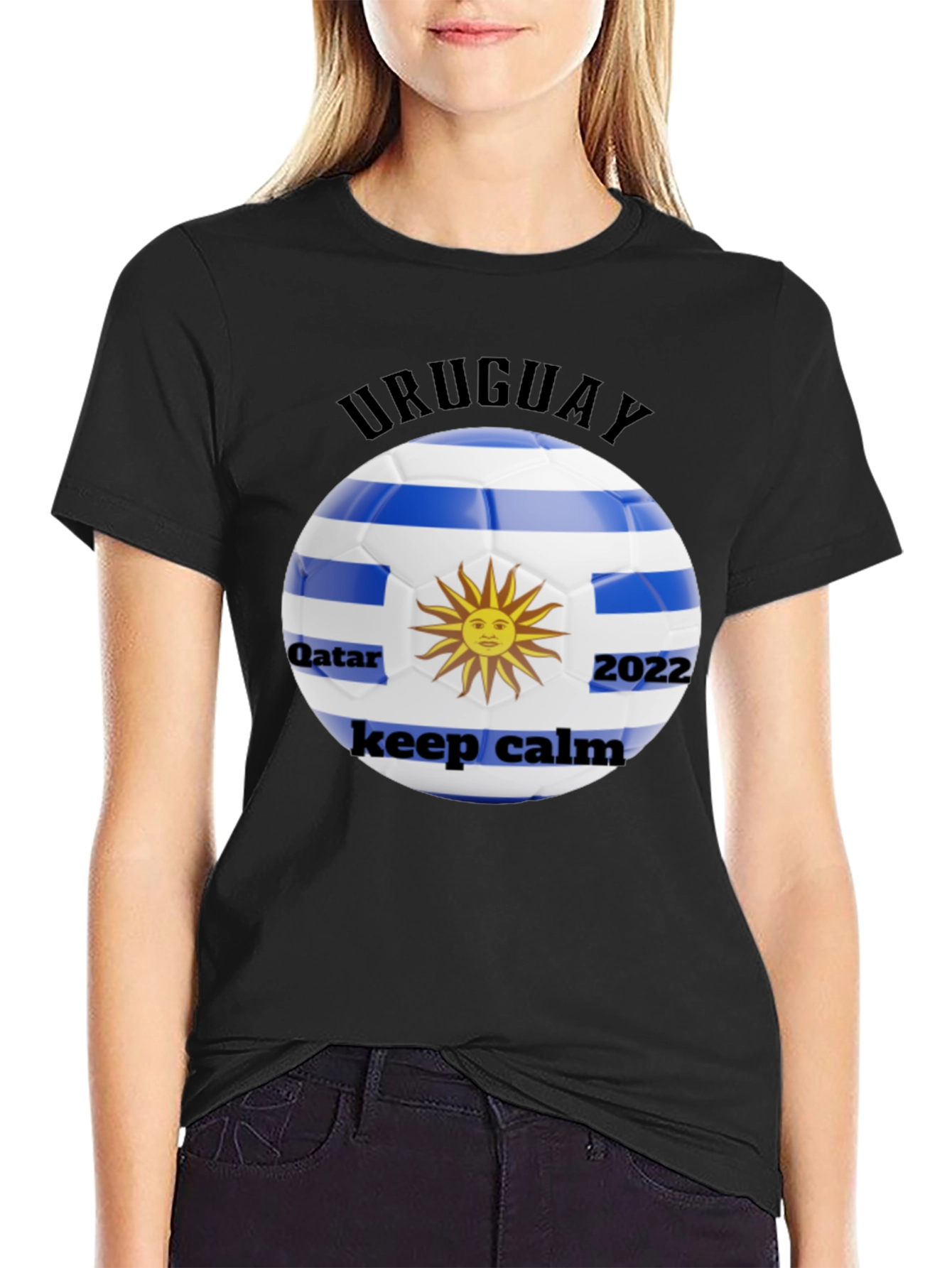 Uruguay Football Fan T-Shirt - Qatar 2022