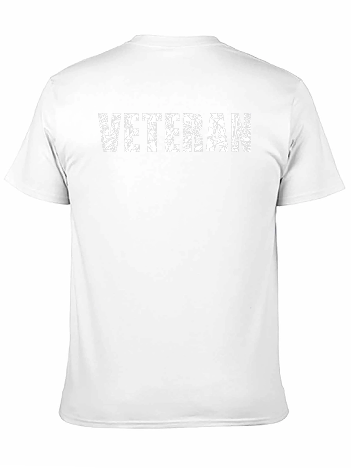 Veteran Distressed Graphic T-Shirt - Black