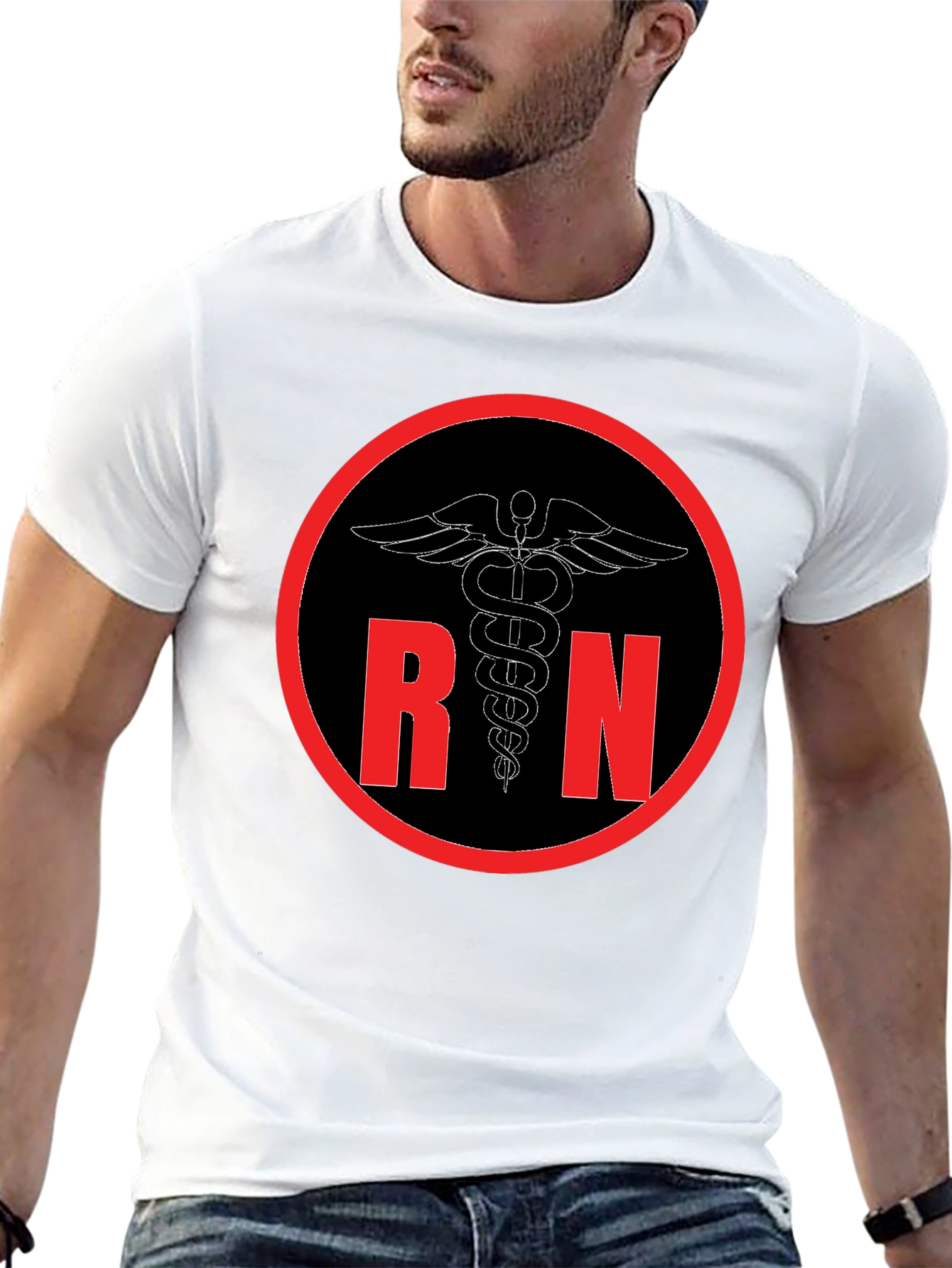 RN Caduceus Graphic Tee - Nurse T-Shirt