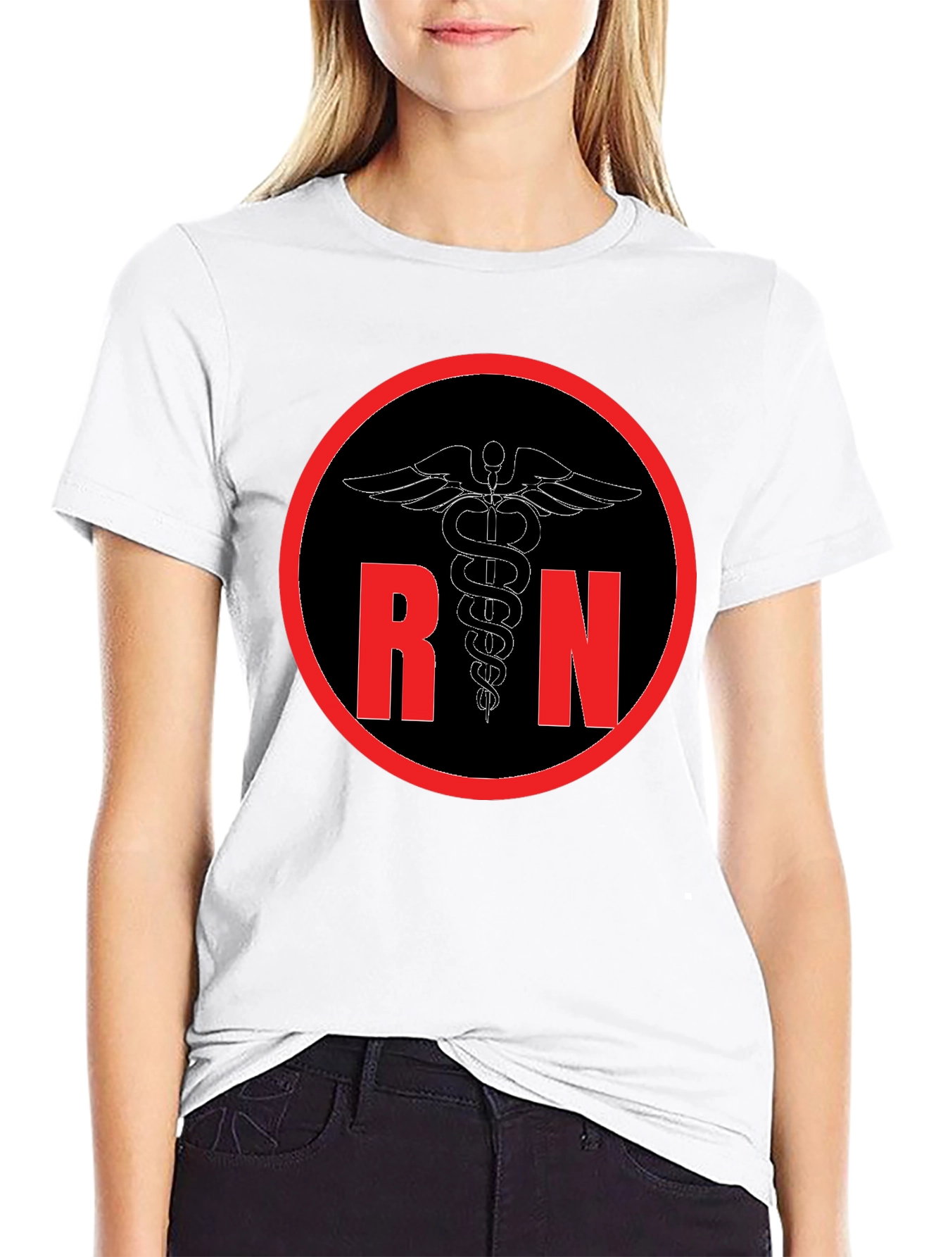 RN Caduceus Graphic Tee - Nurse T-Shirt