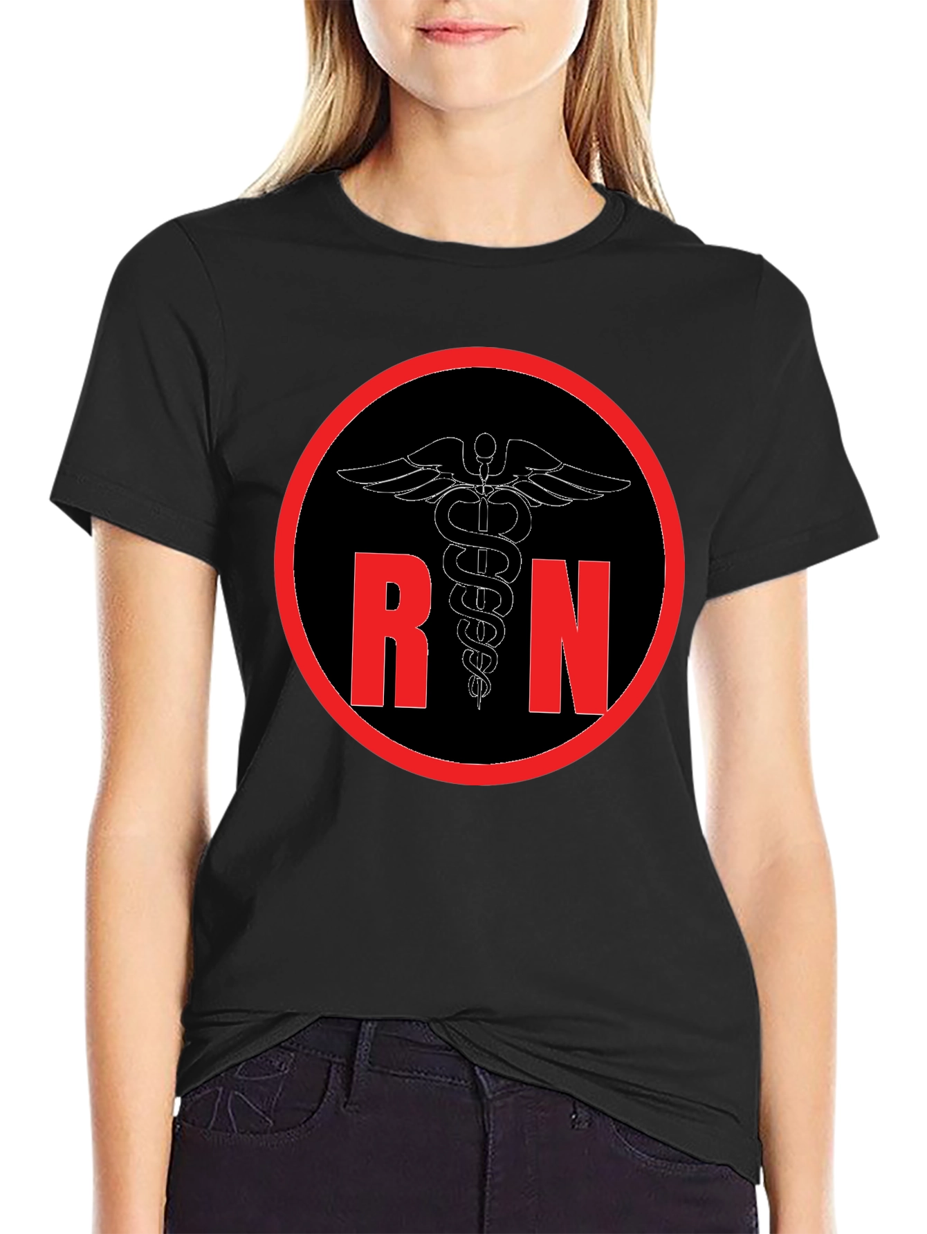 RN Caduceus Graphic Tee - Nurse T-Shirt
