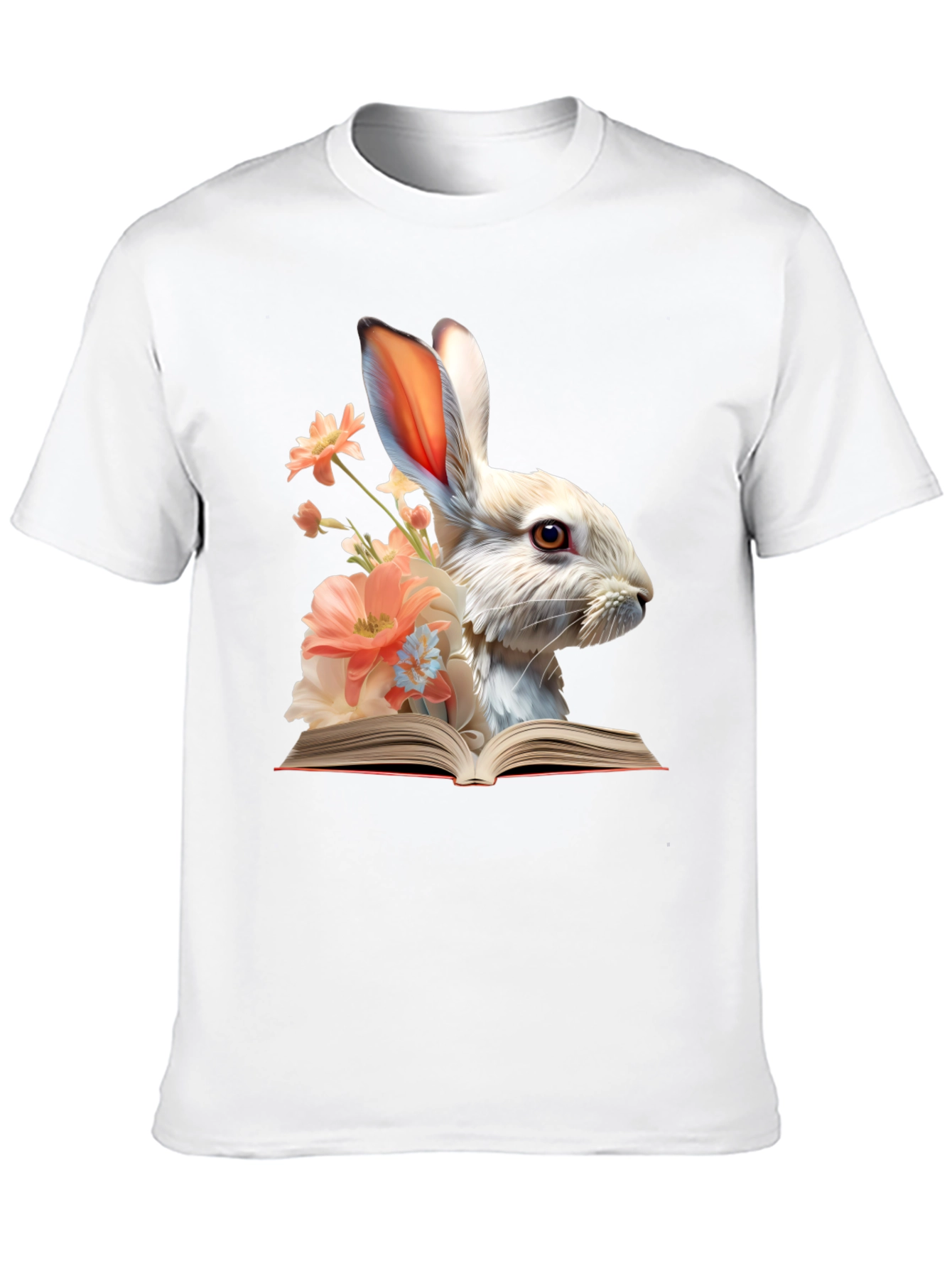 Bunny Reader Graphic T-Shirt