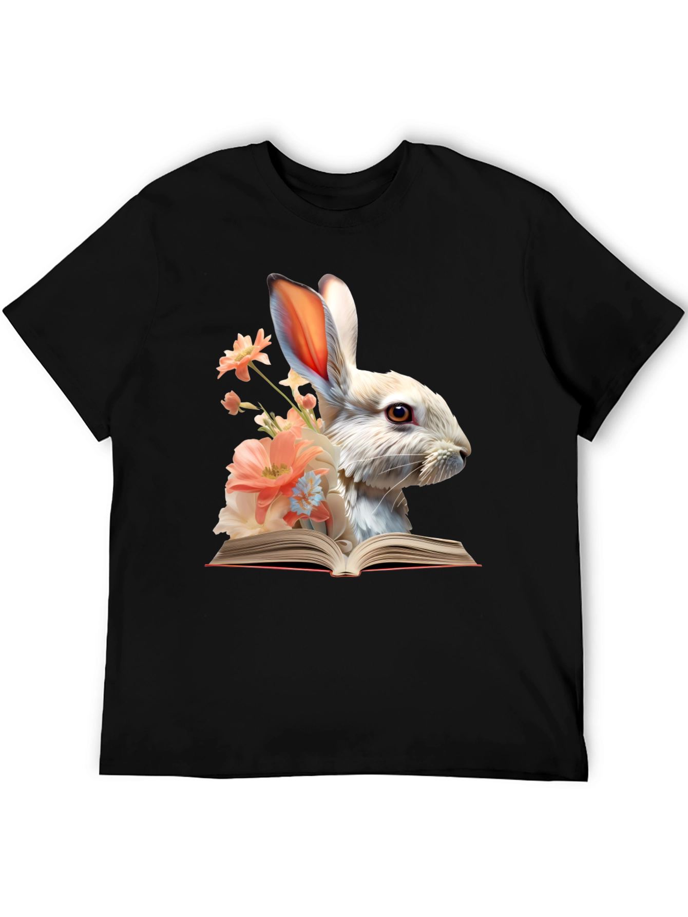 Bunny Reader Graphic T-Shirt