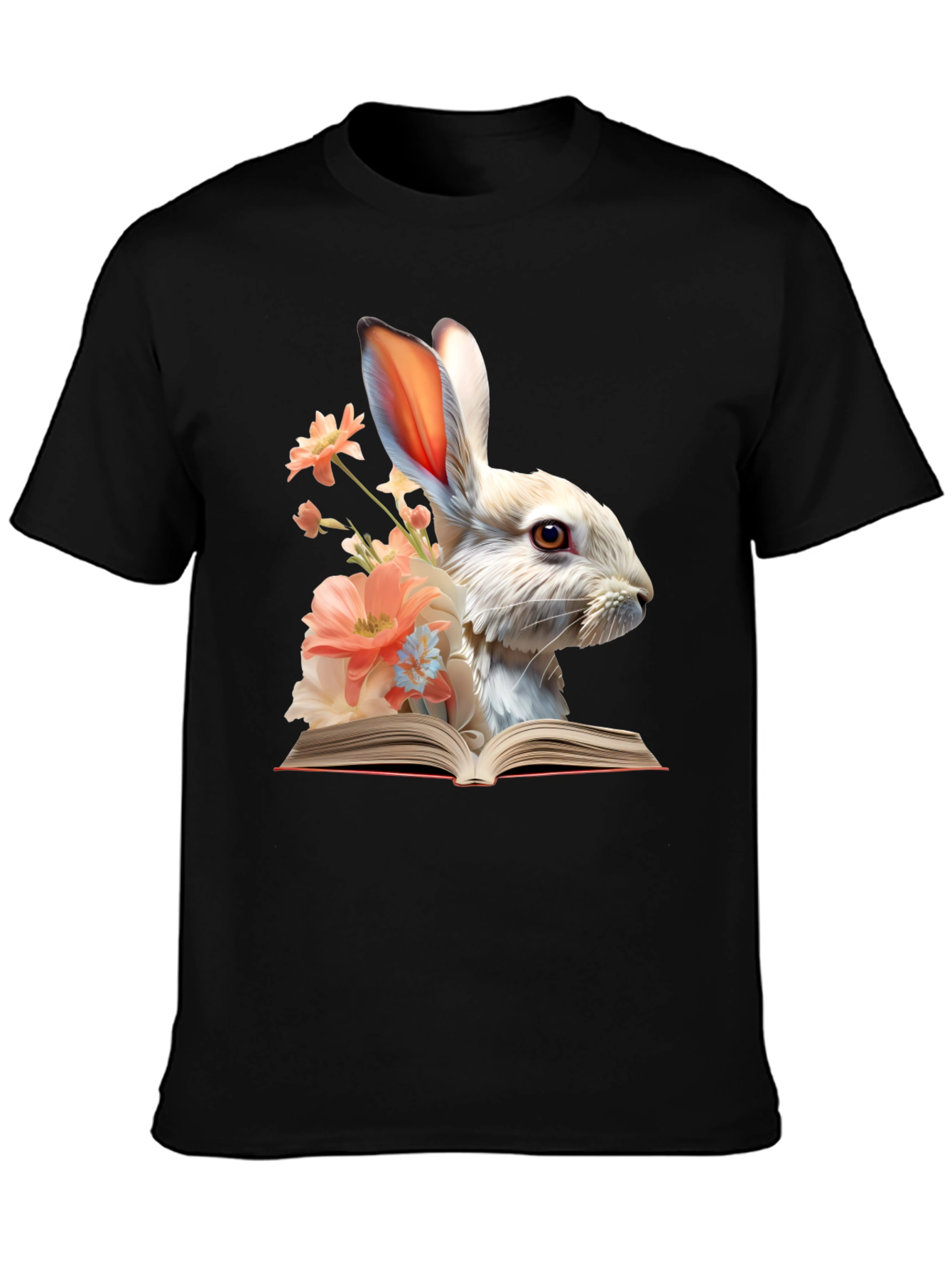 Bunny Reader Graphic T-Shirt