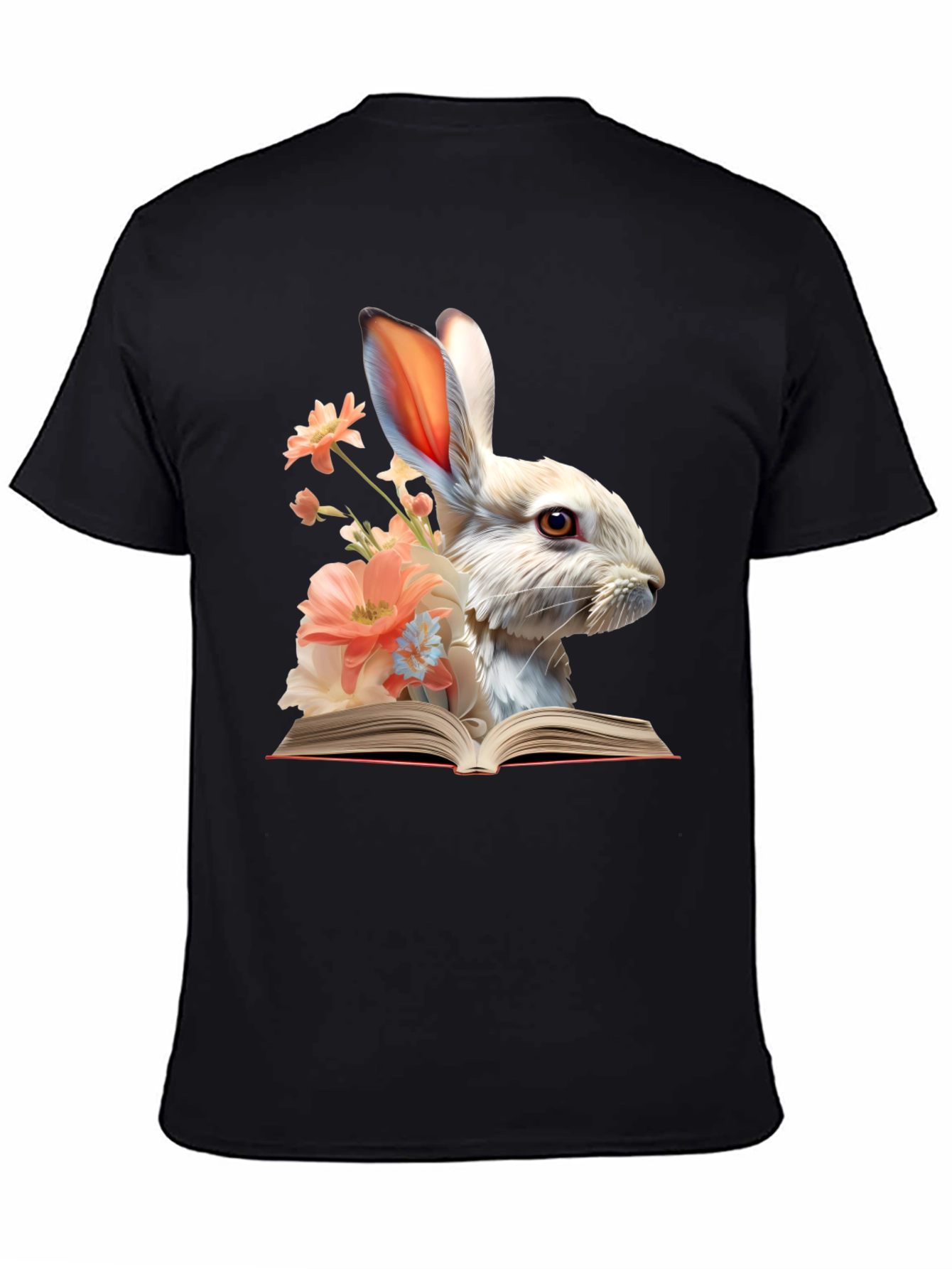 Bunny Reader Graphic T-Shirt