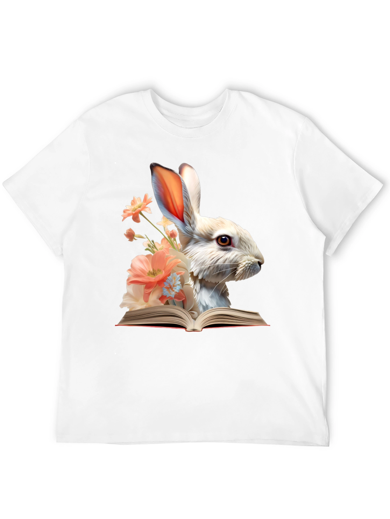 Bunny Reader Graphic T-Shirt