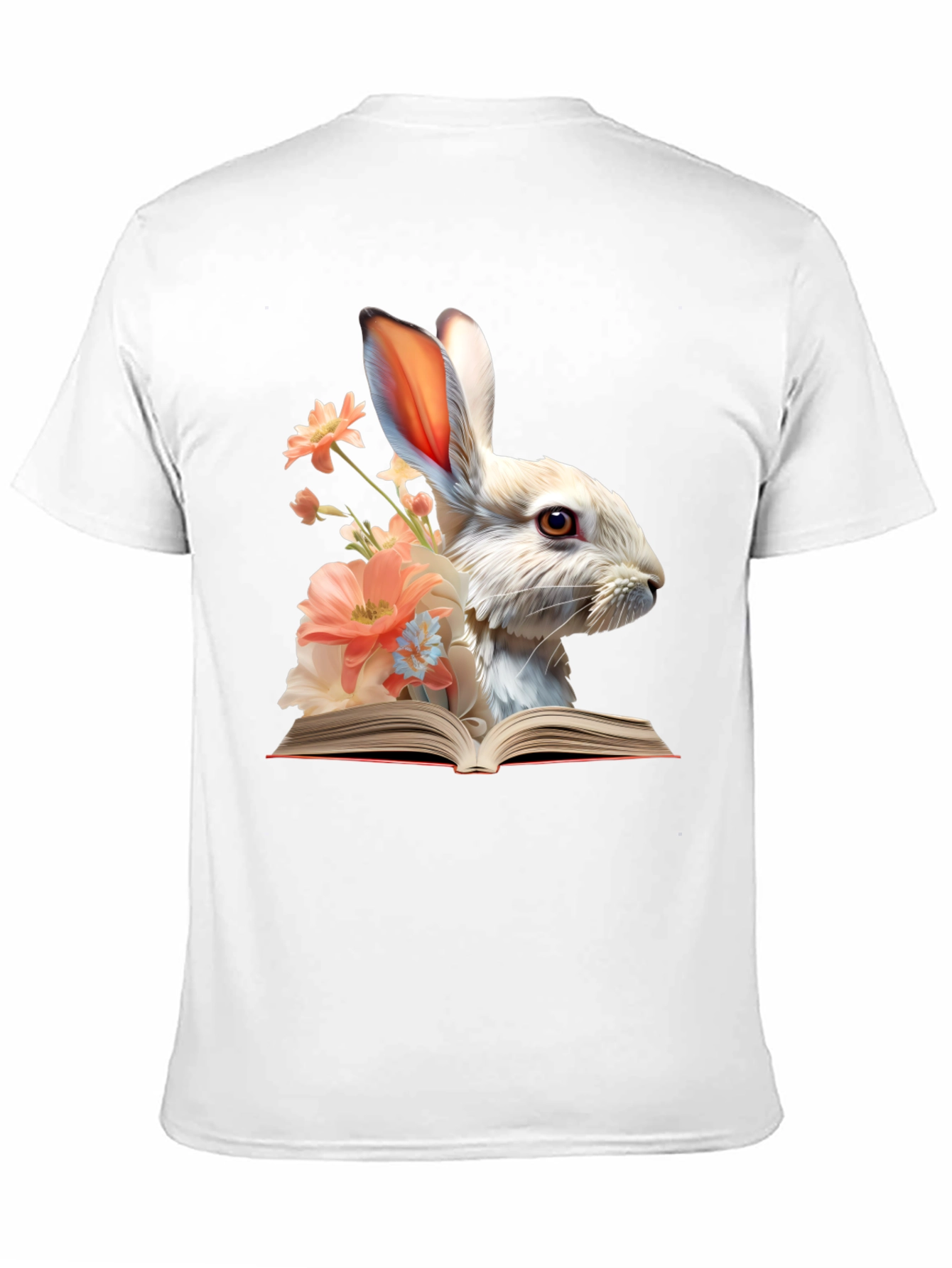 Bunny Reader Graphic T-Shirt