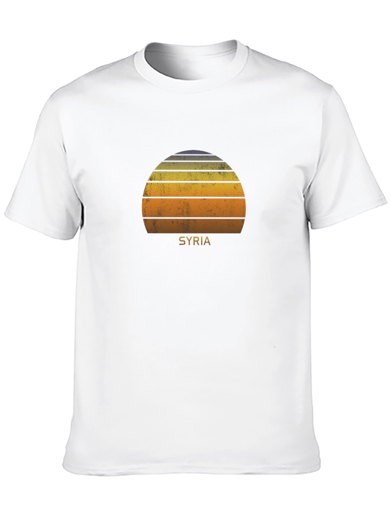 Syria Retro Sunset Graphic T-Shirt