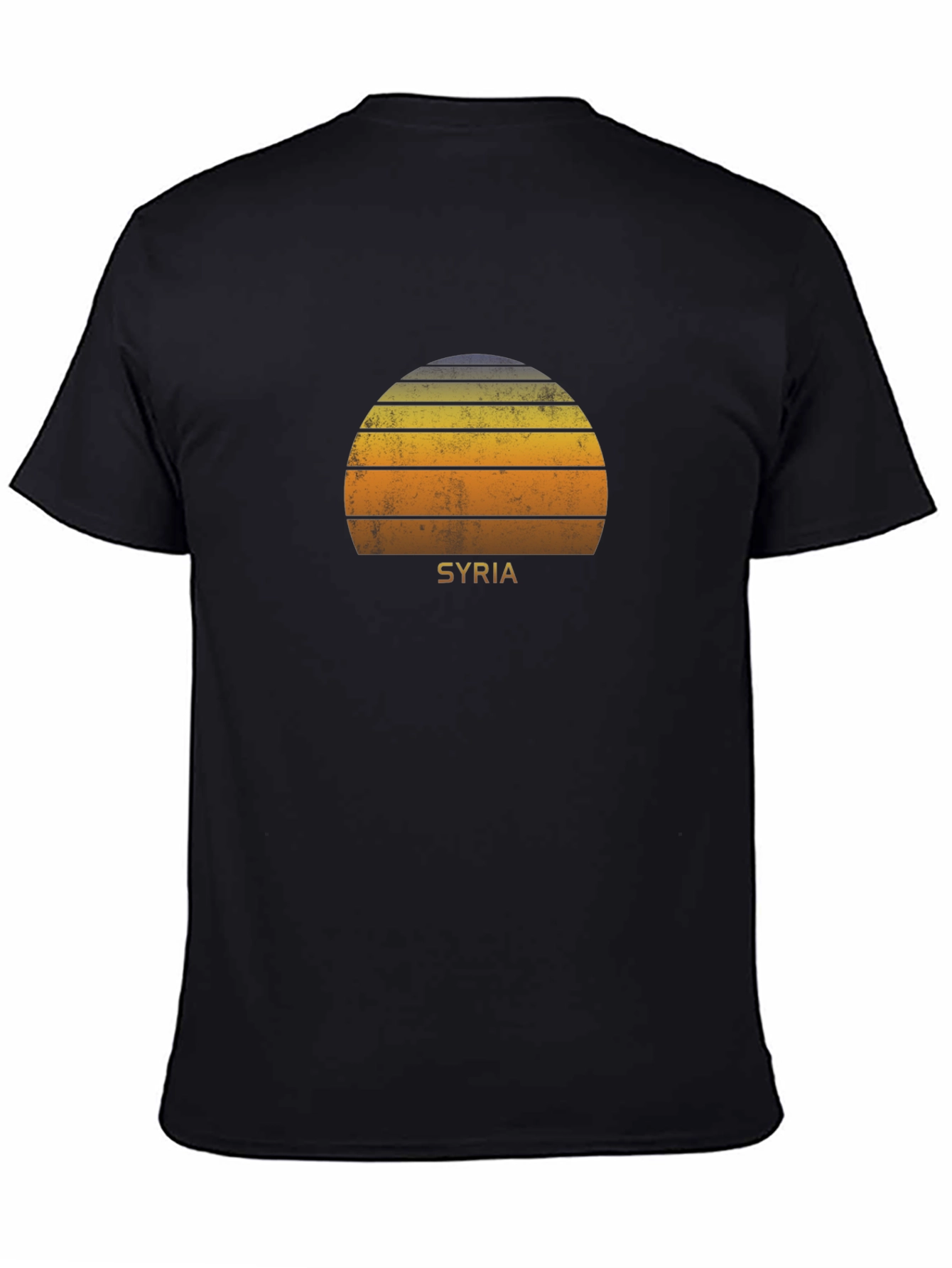 Syria Retro Sunset Graphic T-Shirt