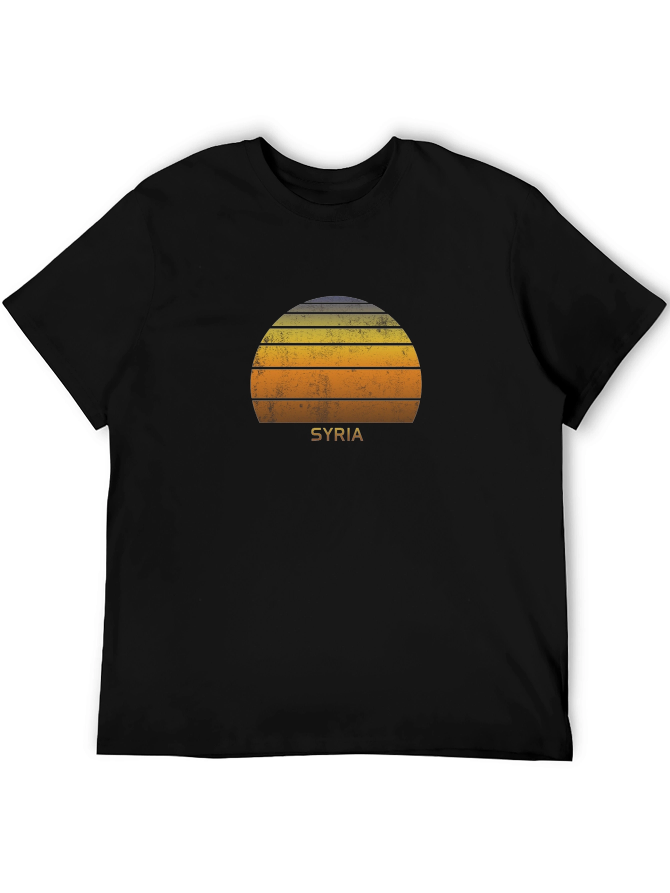 Syria Retro Sunset Graphic T-Shirt