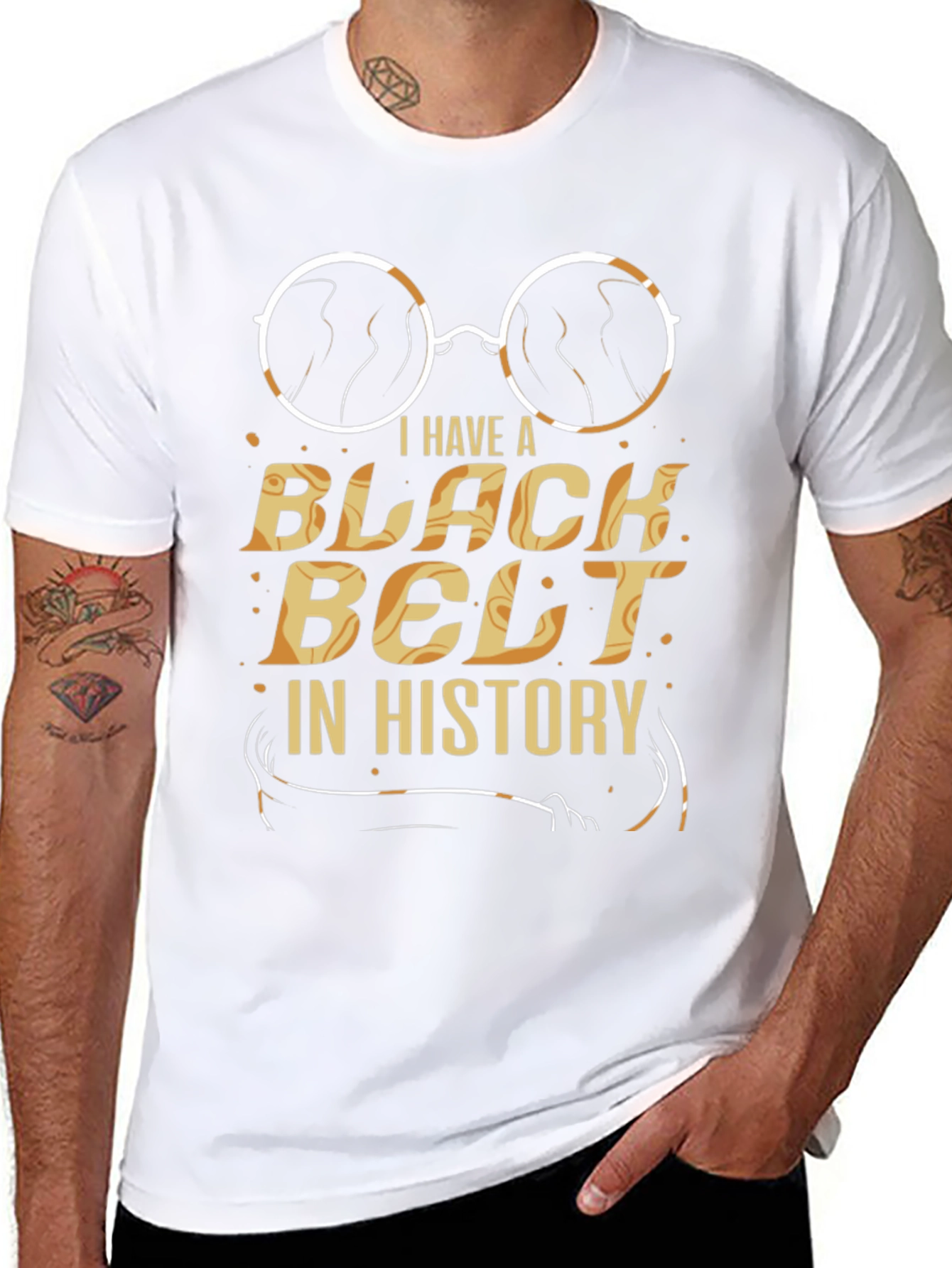 Black Belt In History T-Shirt