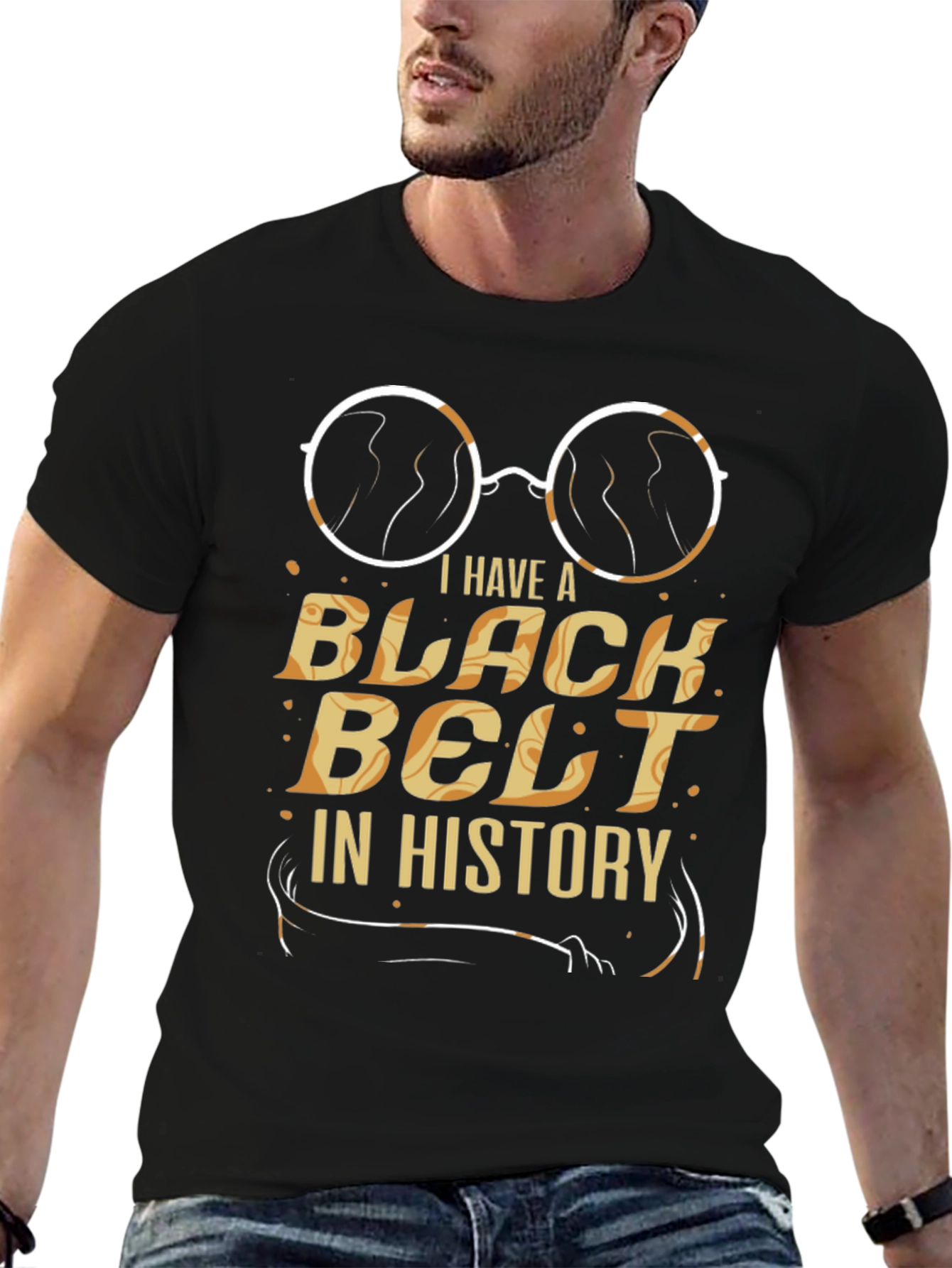 Black Belt In History T-Shirt