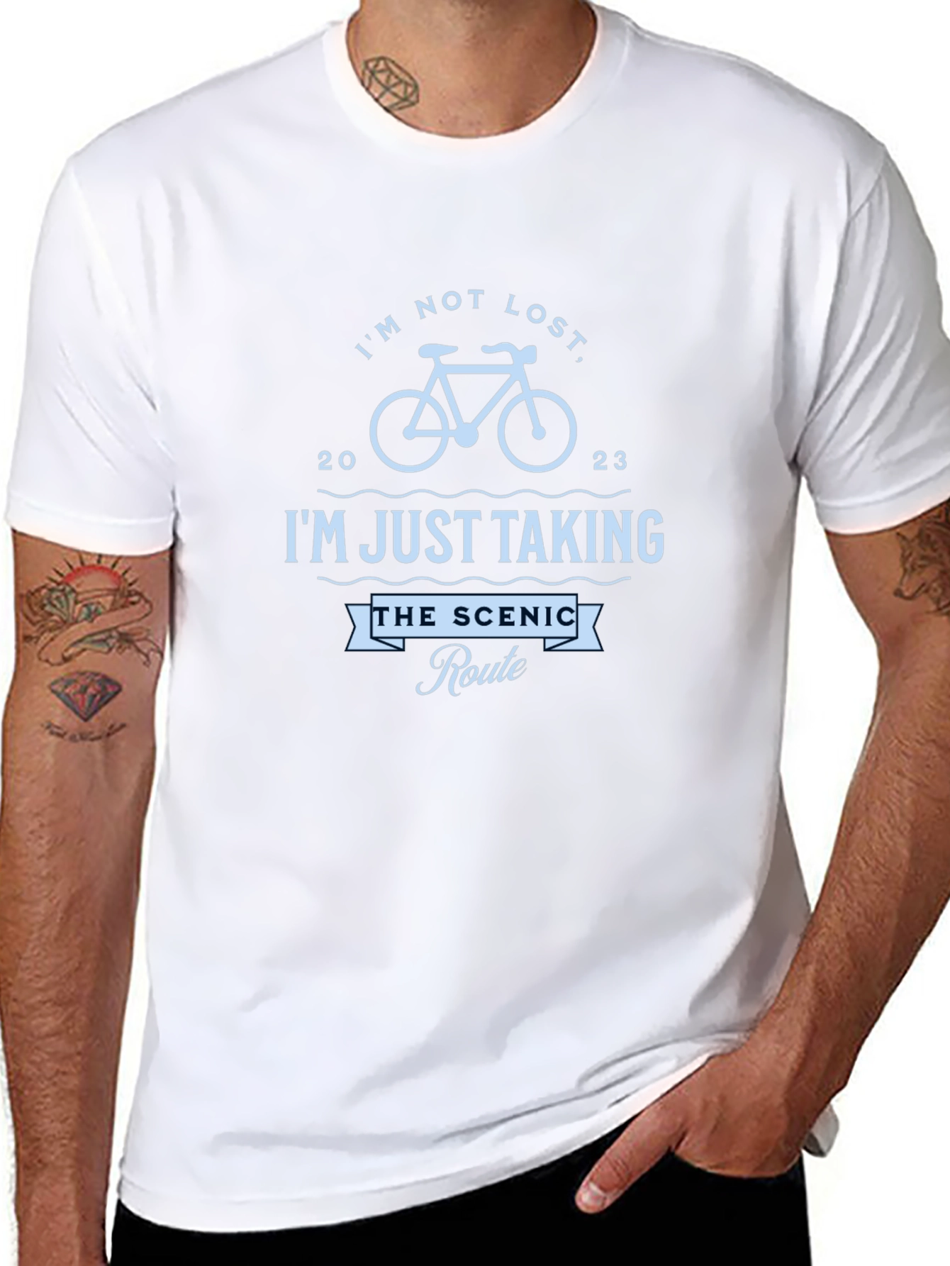 Scenic Route T-Shirt - Funny Cycling Tee