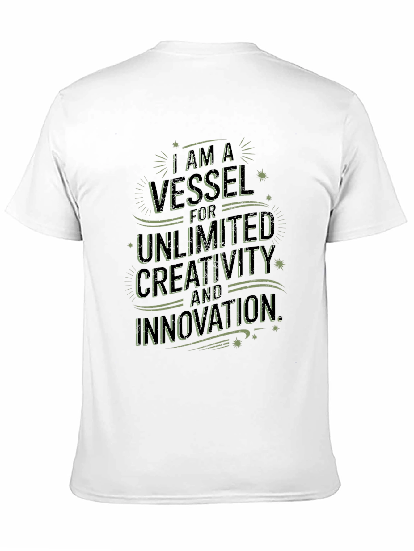 Inspirational Graphic Tee - Vessel for Creativity
