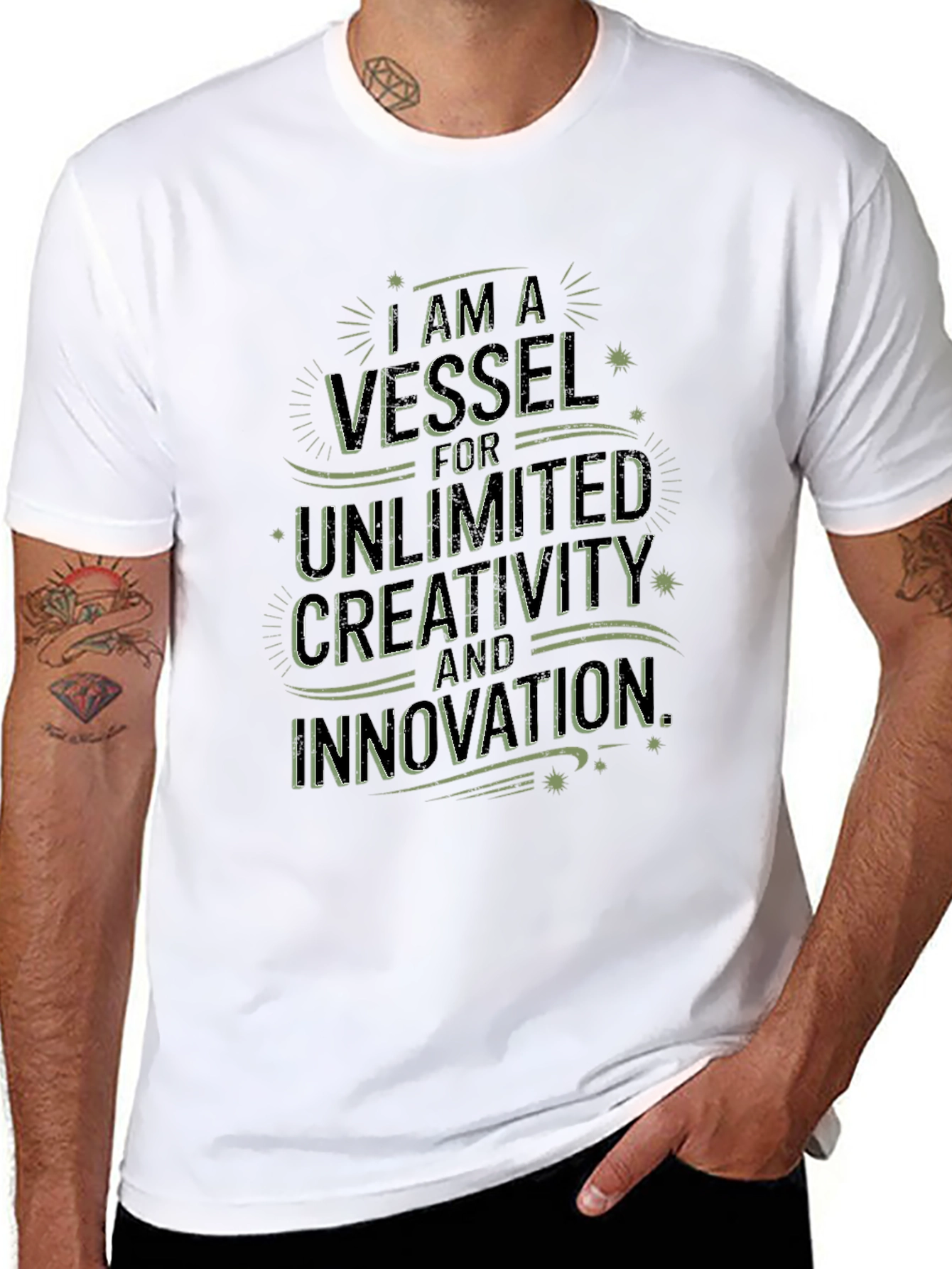 Inspirational Graphic Tee - Vessel for Creativity