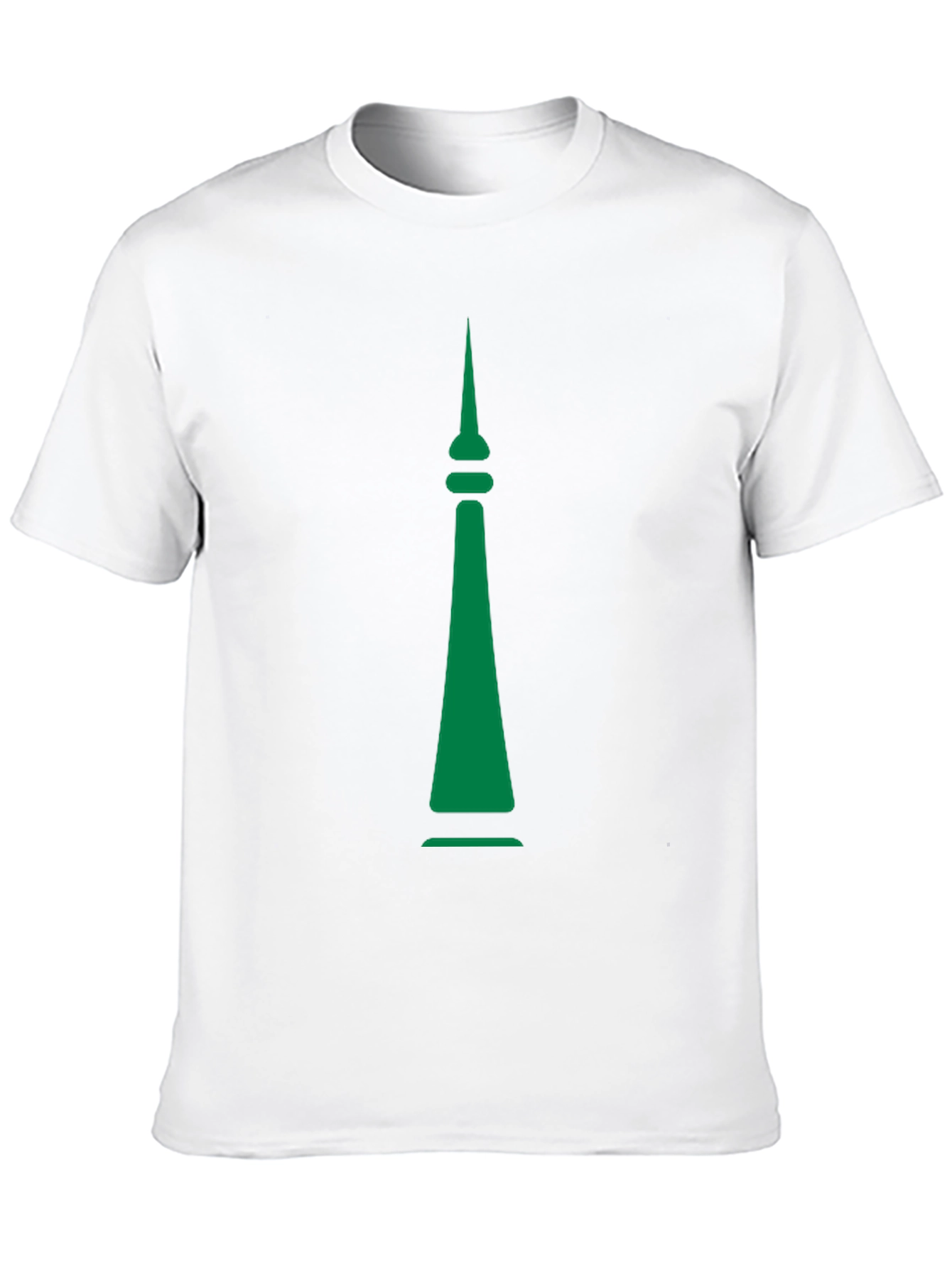 Green Spire Graphic Black T-Shirt