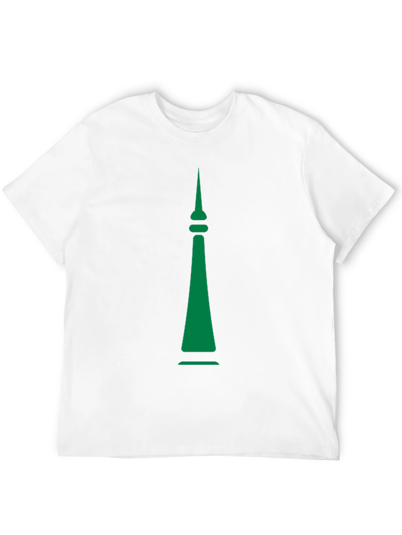 Green Spire Graphic Black T-Shirt