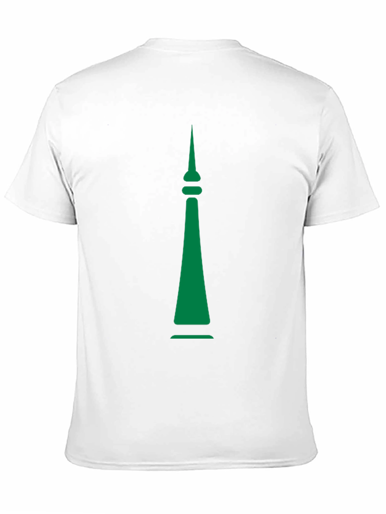Green Spire Graphic Black T-Shirt