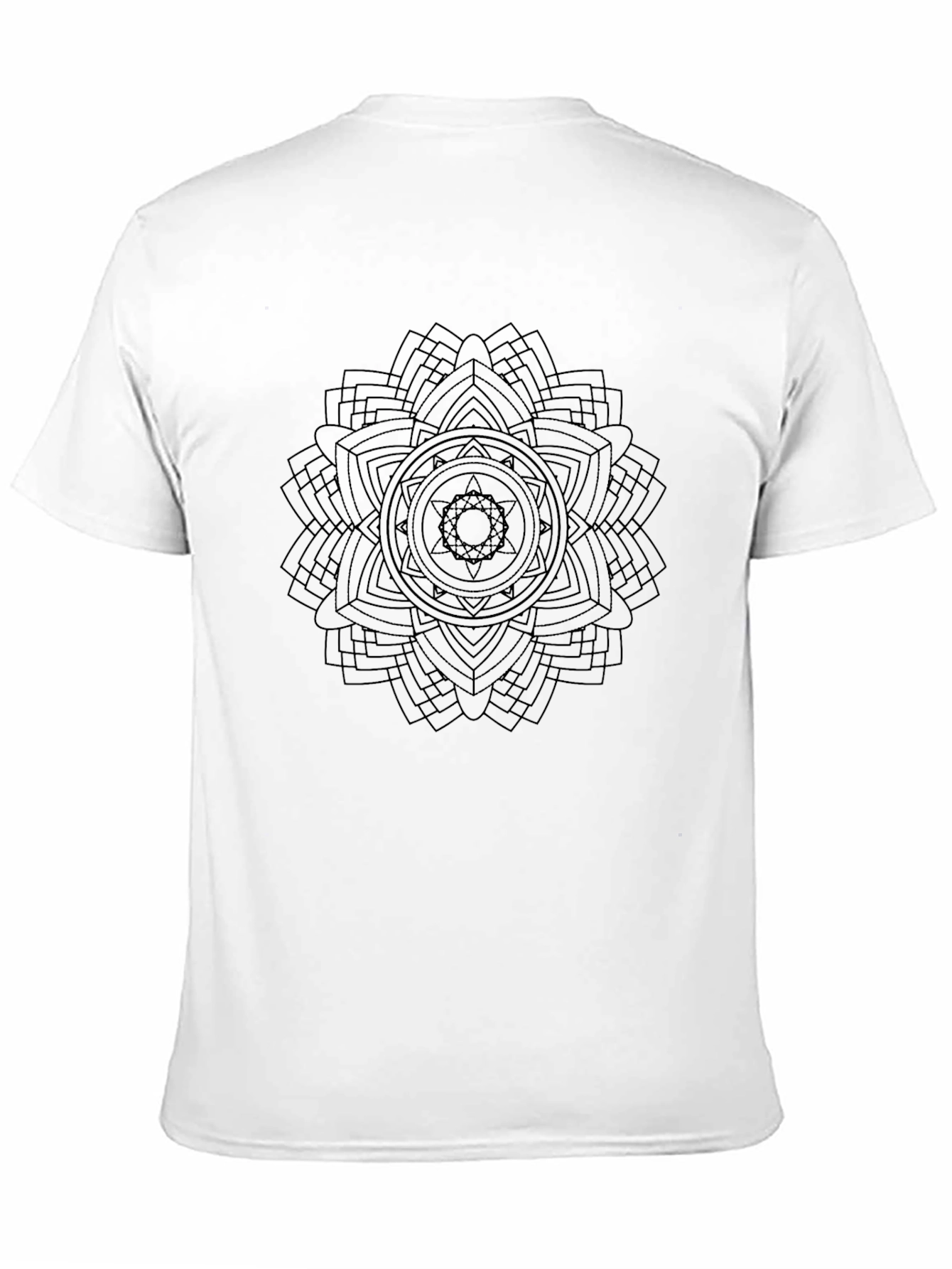 Mandala Graphic T-Shirt - Black Cotton Blend