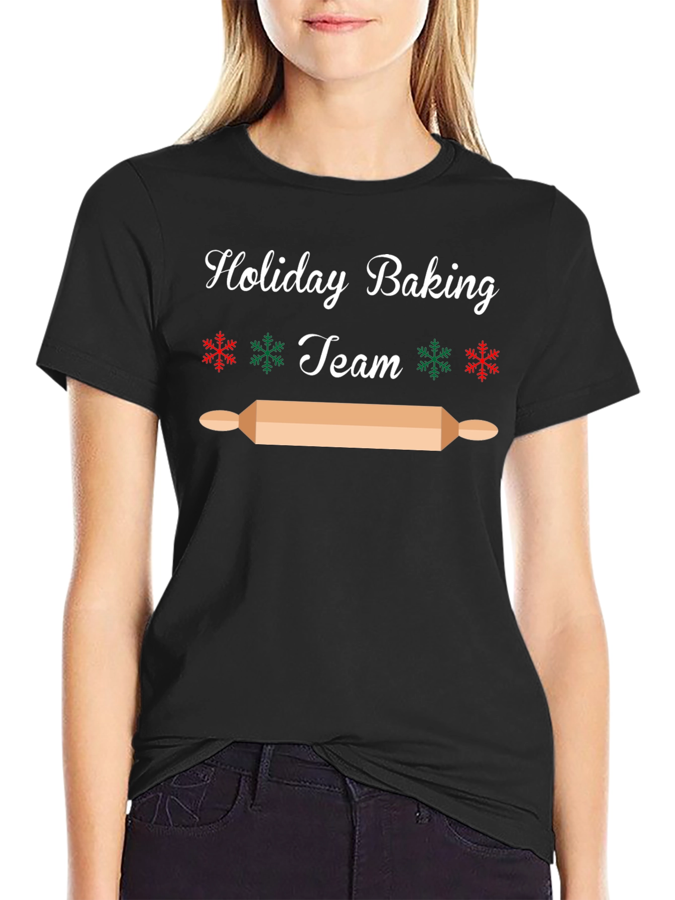 Holiday Baking Team T-Shirt - Festive Christmas Cook Apparel