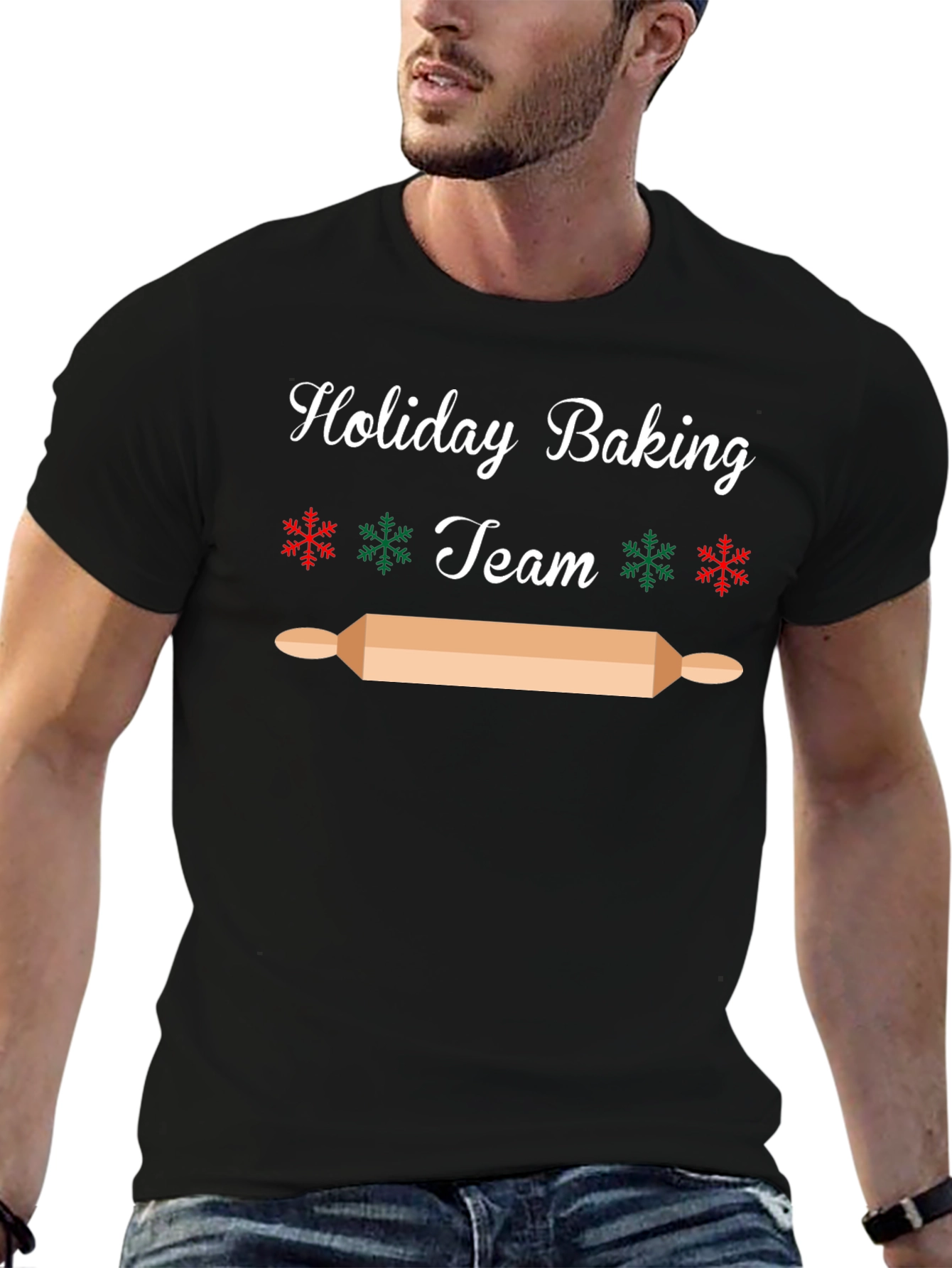 Holiday Baking Team T-Shirt - Festive Christmas Cook Apparel