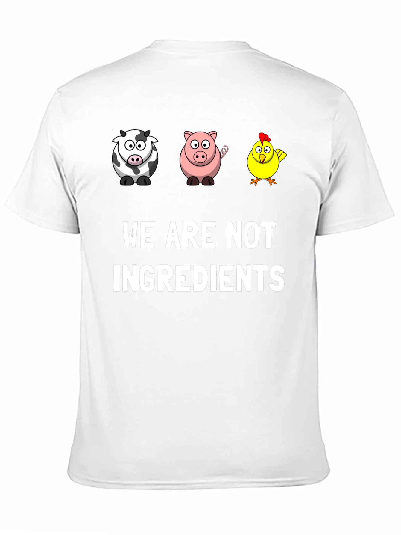 Vegan Graphic Tee - We Are Not Ingredients