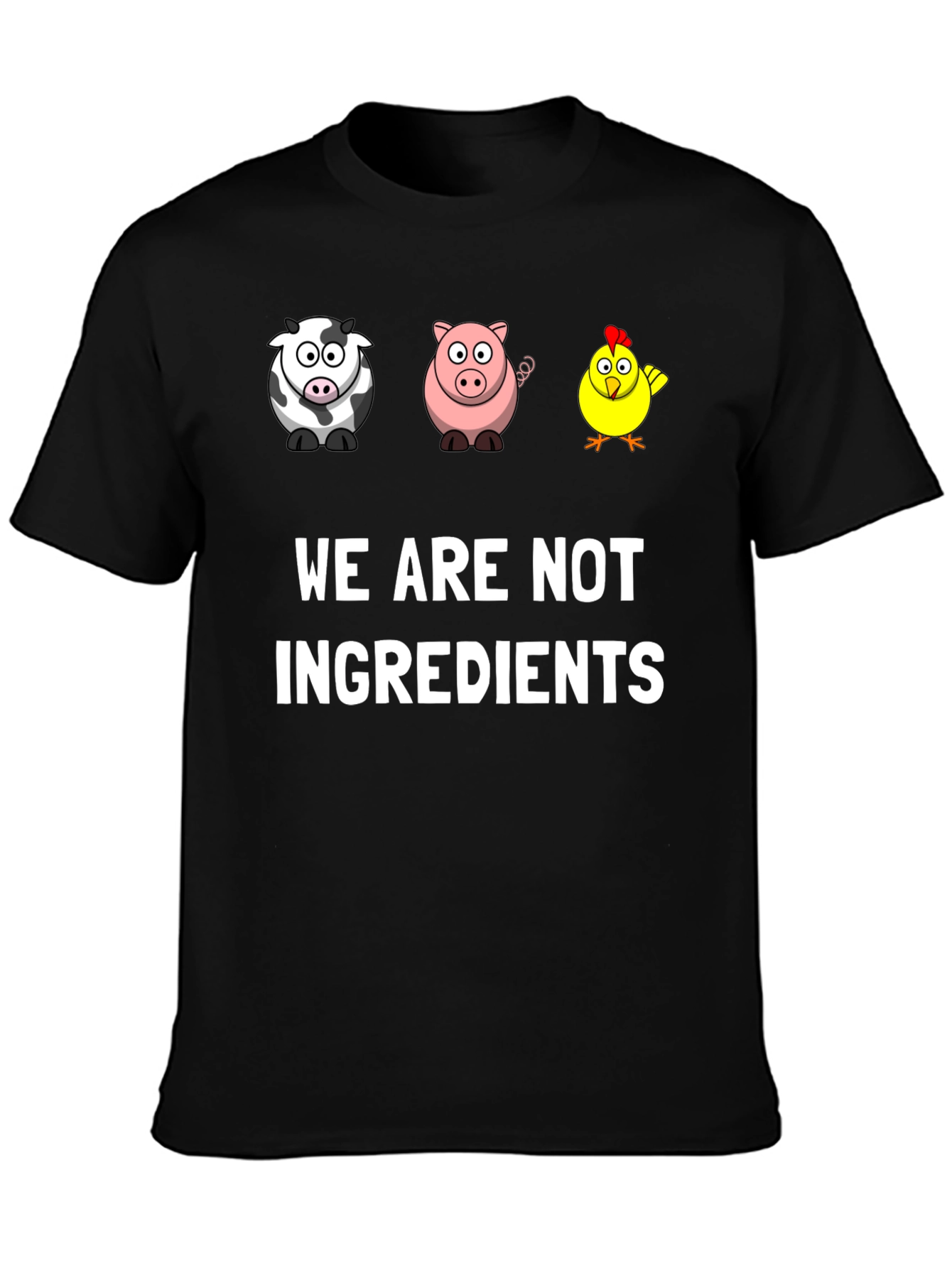 Vegan Graphic Tee - We Are Not Ingredients