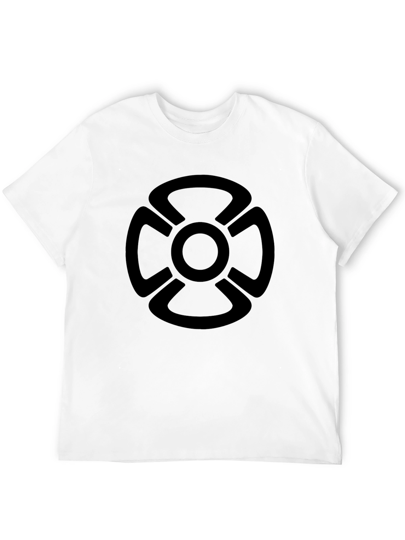 Modern Cross Graphic Black T-Shirt