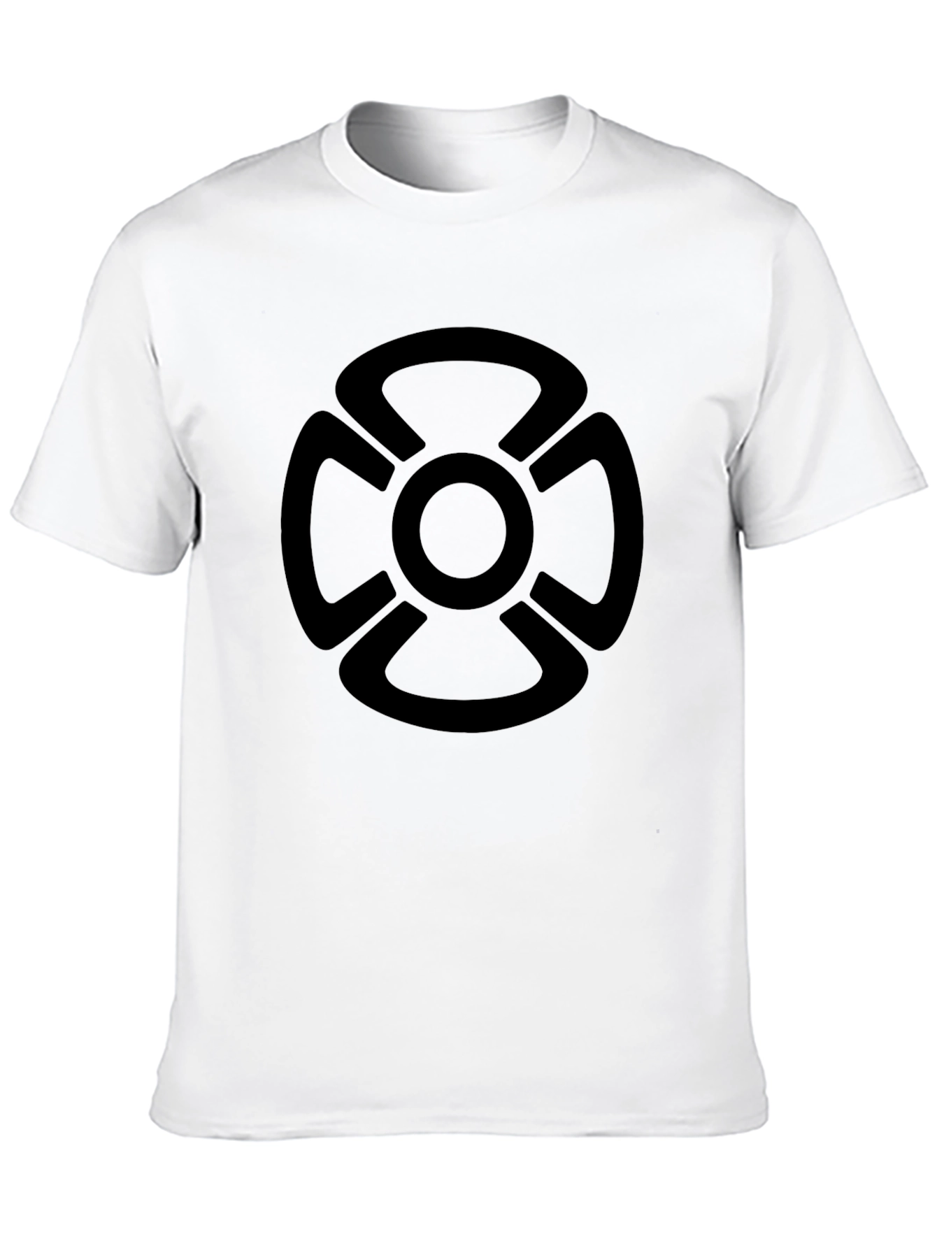 Modern Cross Graphic Black T-Shirt