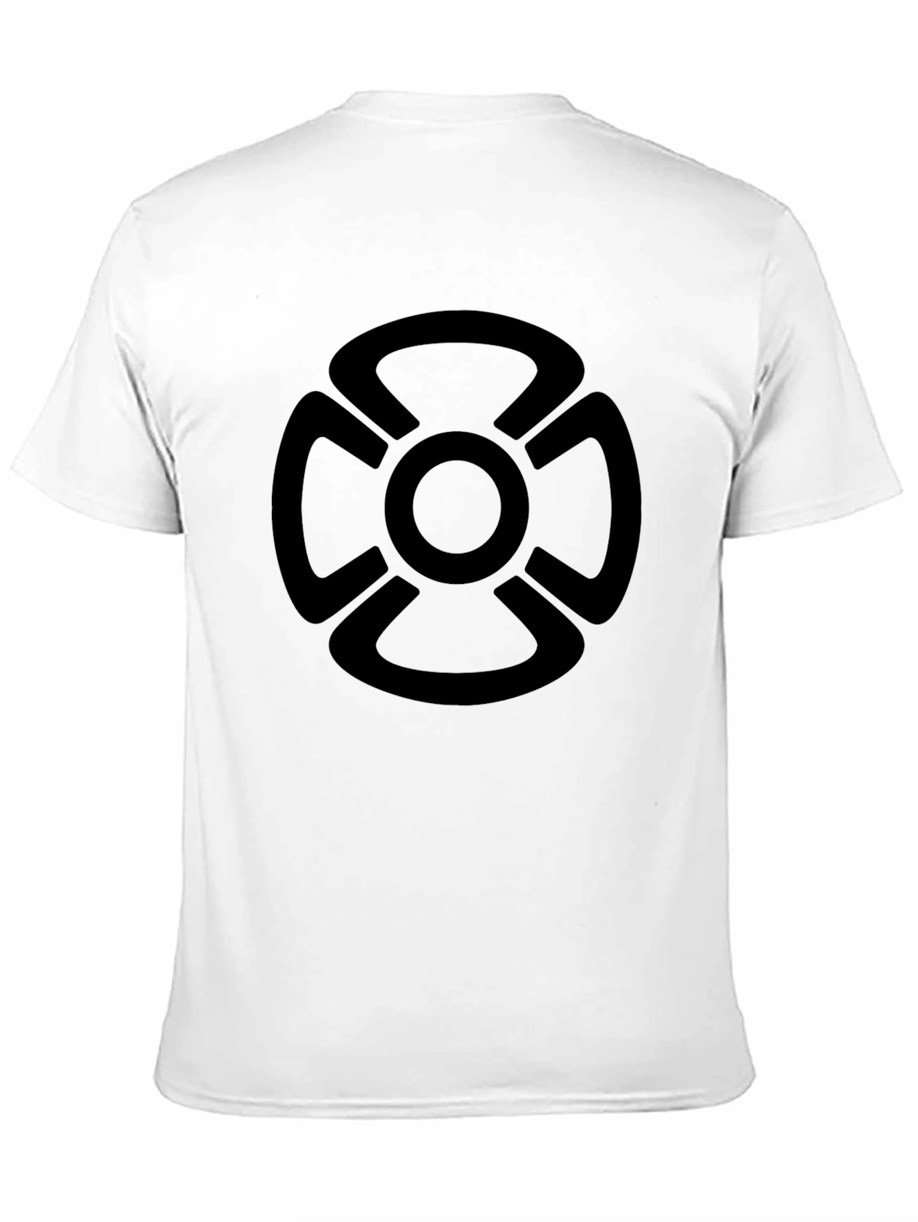 Modern Cross Graphic Black T-Shirt