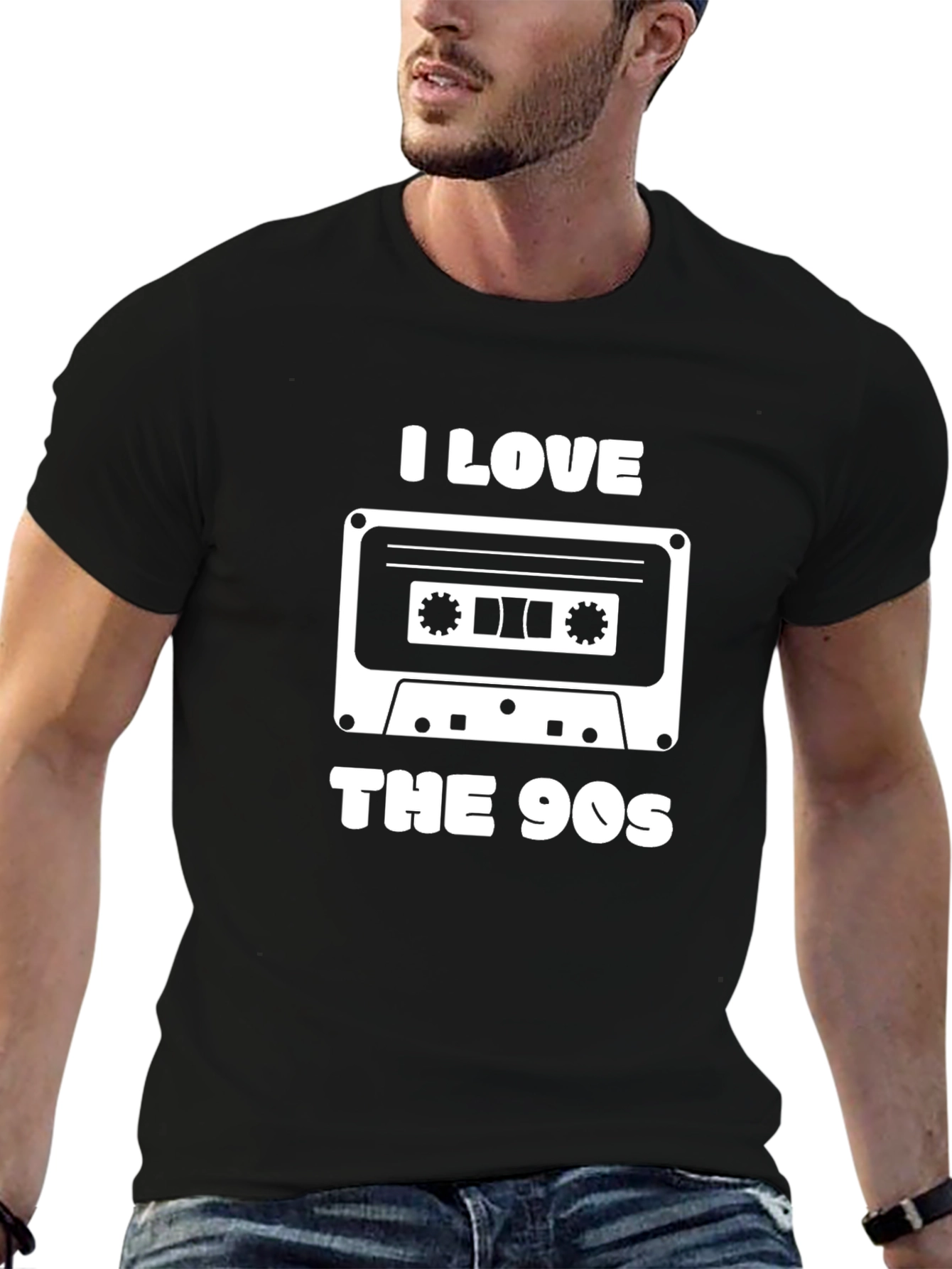 I Love The 90s Cassette Tape Graphic T-Shirt