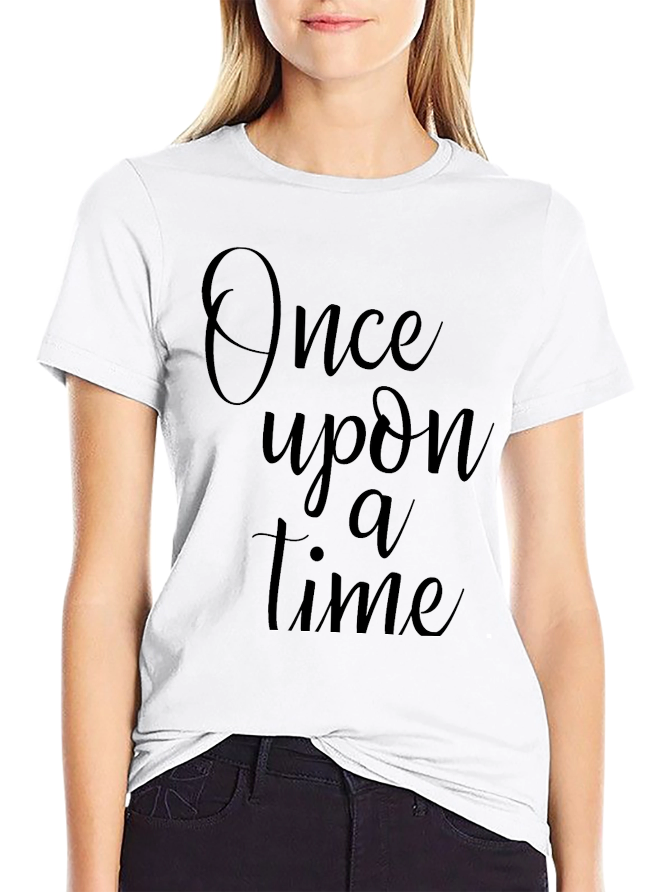 Once Upon A Time Black Graphic T-Shirt