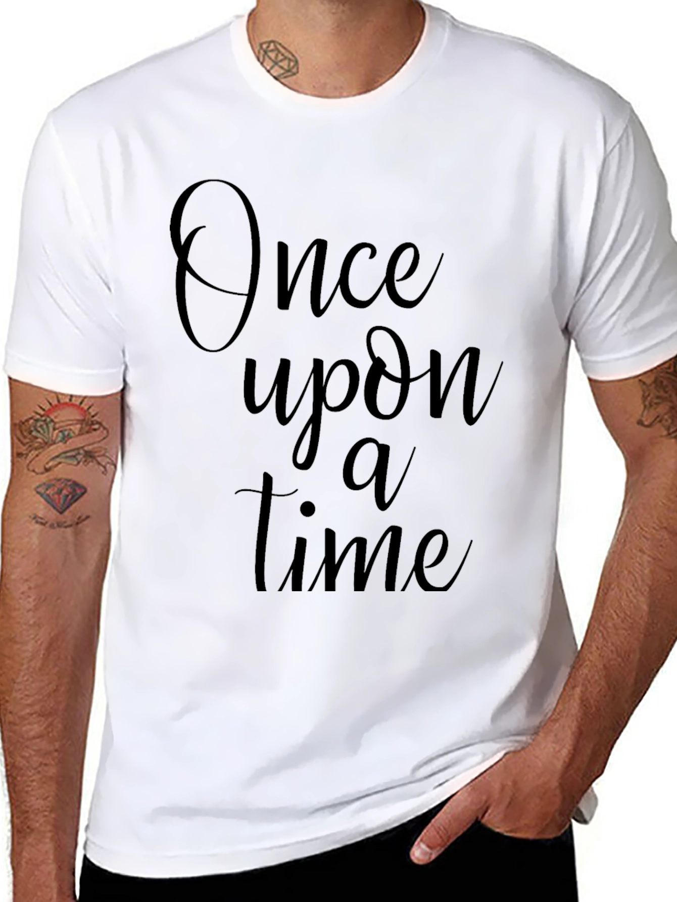 Once Upon A Time Black Graphic T-Shirt