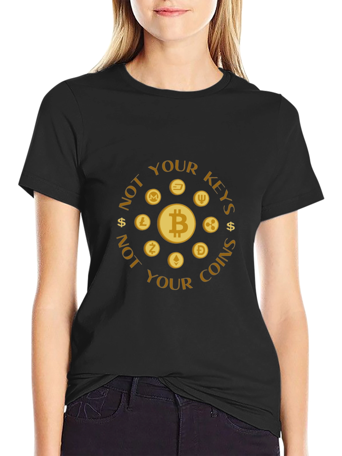Crypto T-Shirt - Not Your Keys Not Your Coins