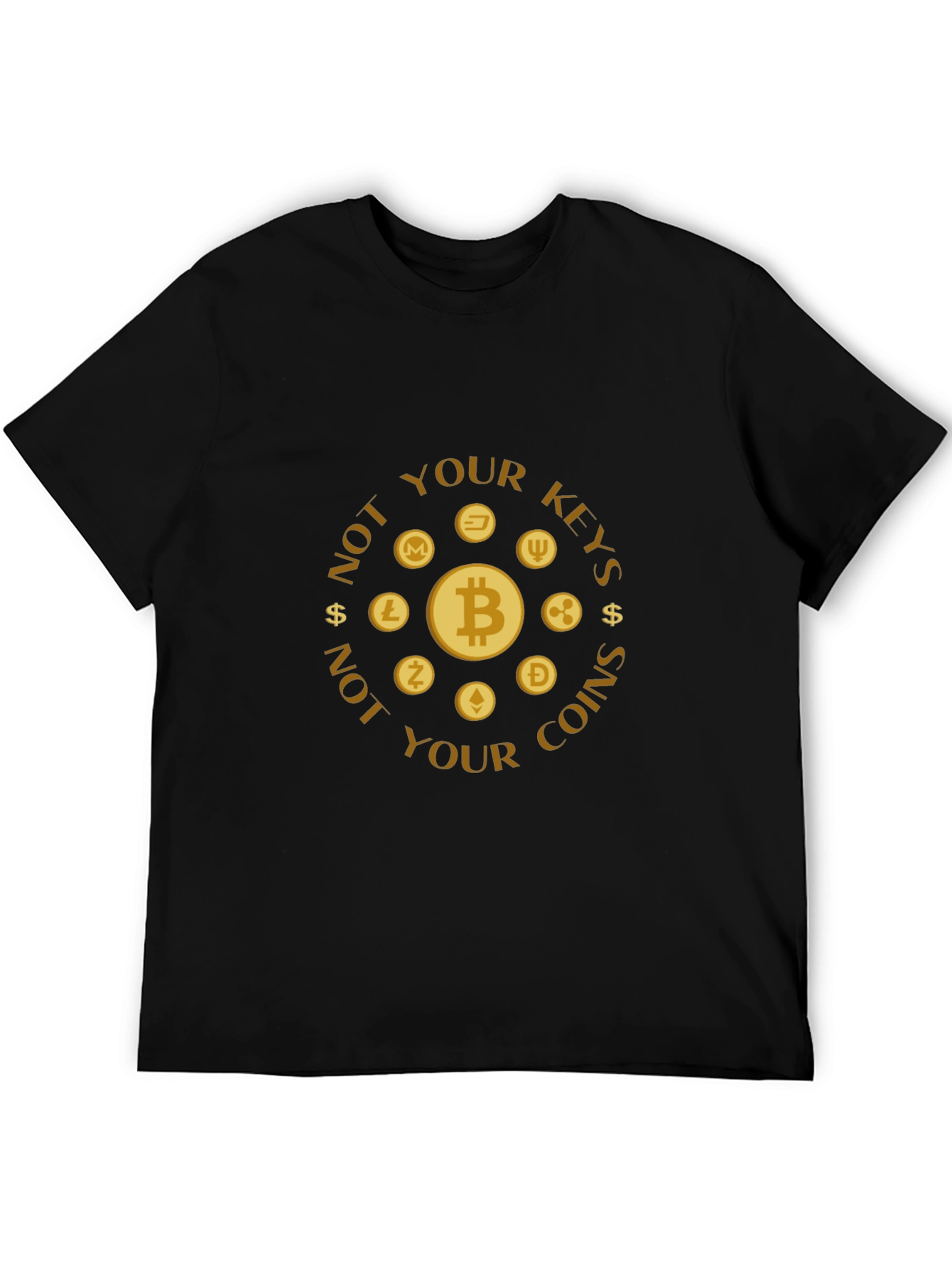 Crypto T-Shirt - Not Your Keys Not Your Coins