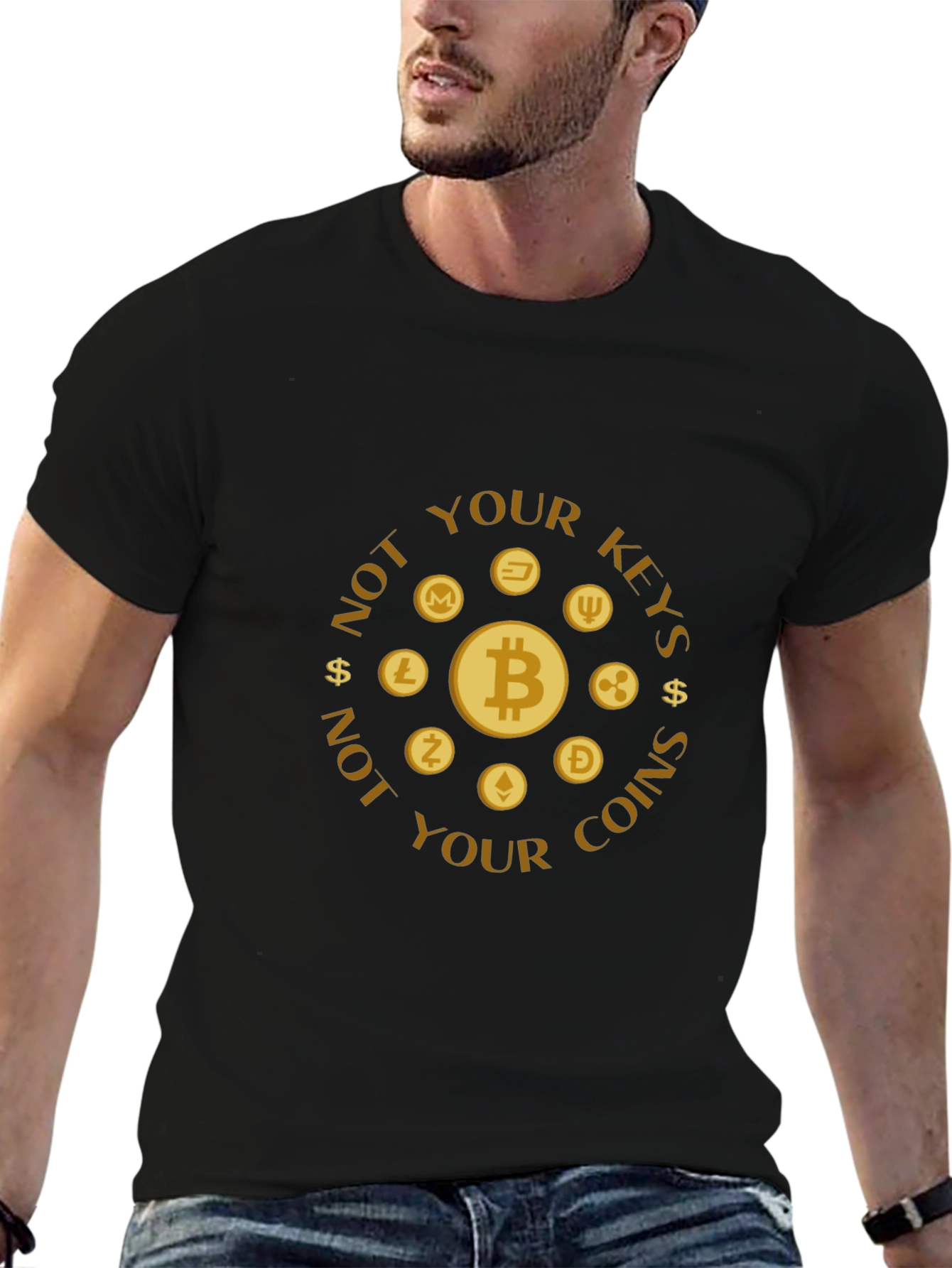 Crypto T-Shirt - Not Your Keys Not Your Coins
