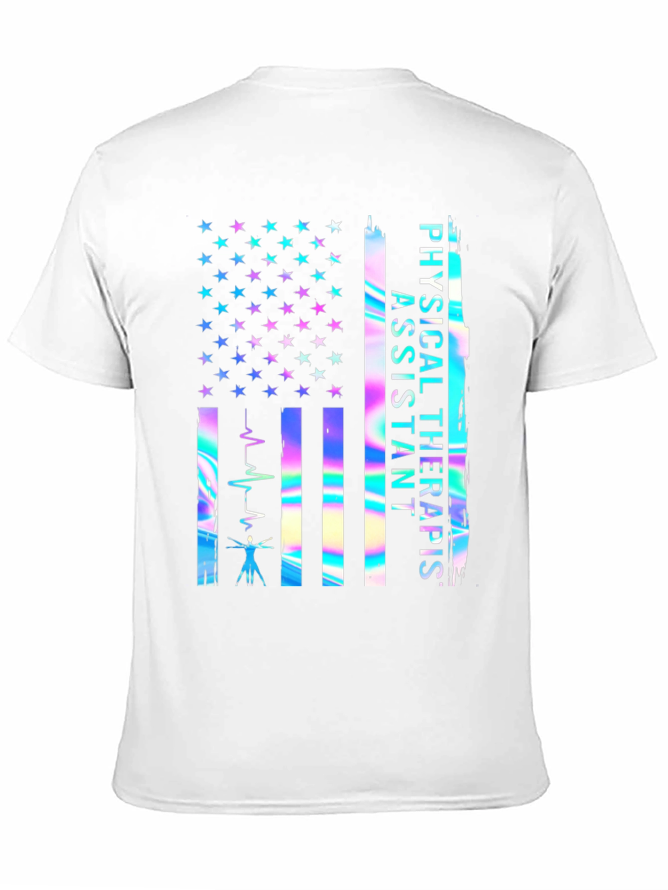 Physical Therapist Assistant USA Flag T-Shirt