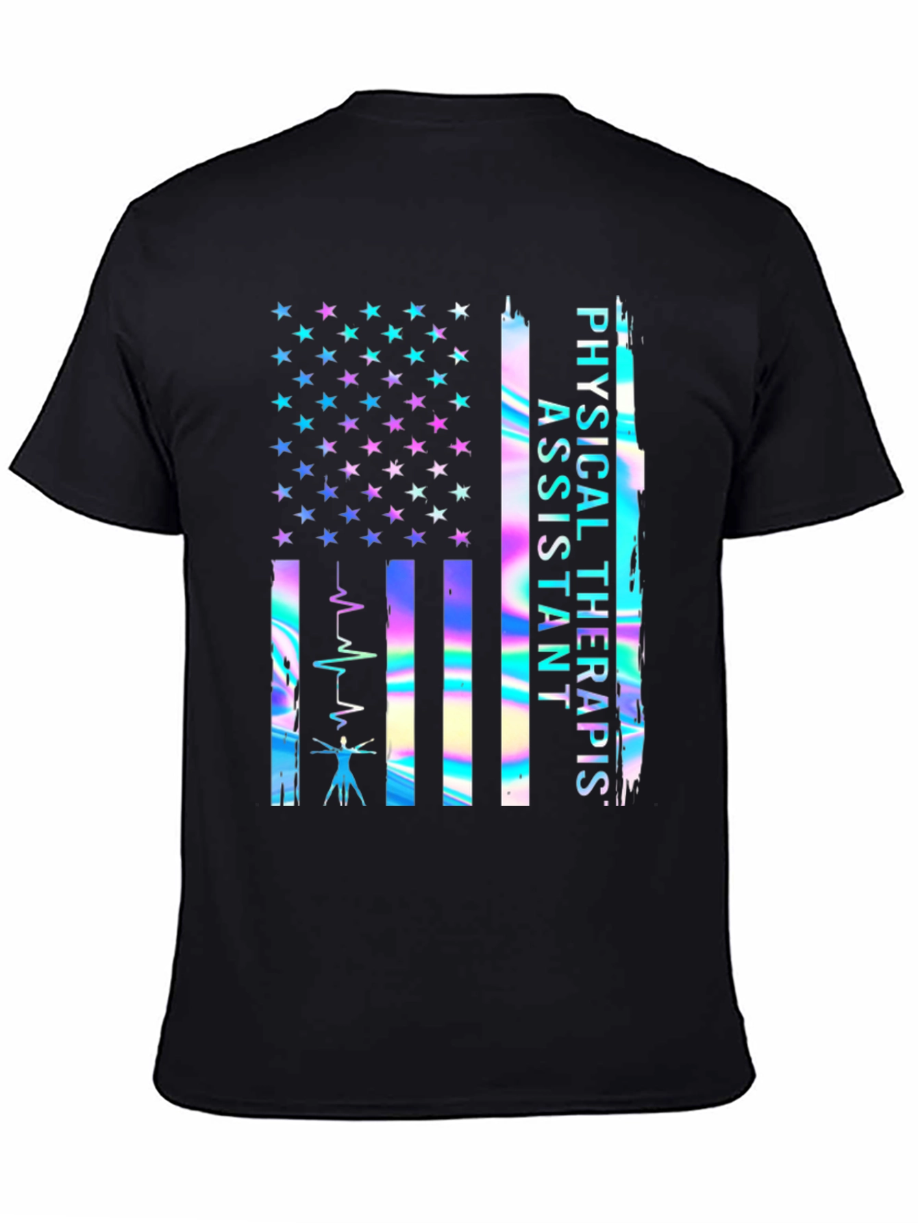 Physical Therapist Assistant USA Flag T-Shirt