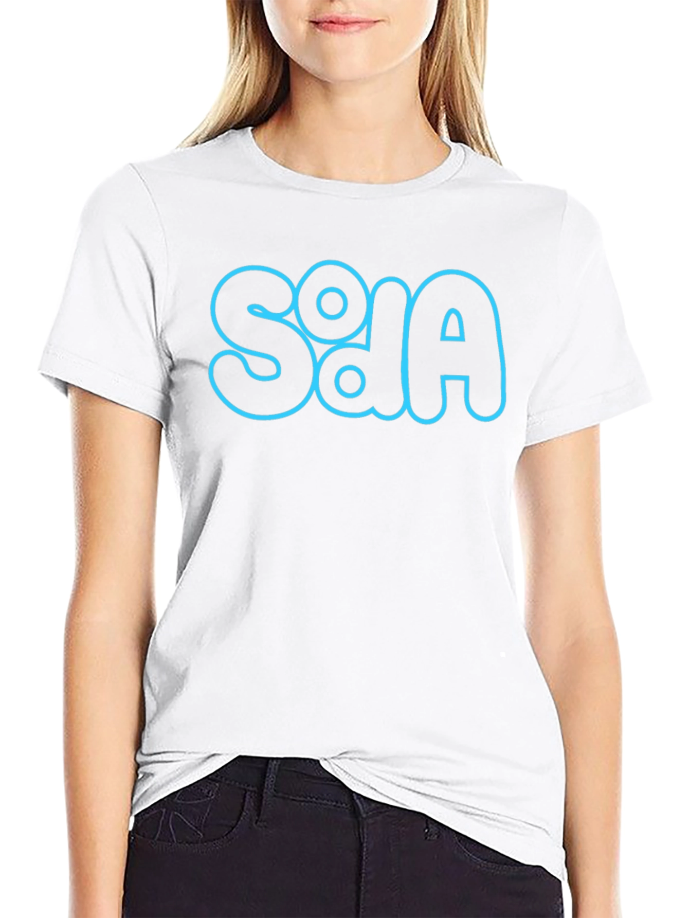 Stylish Black T-Shirt with Blue SOA Graphic