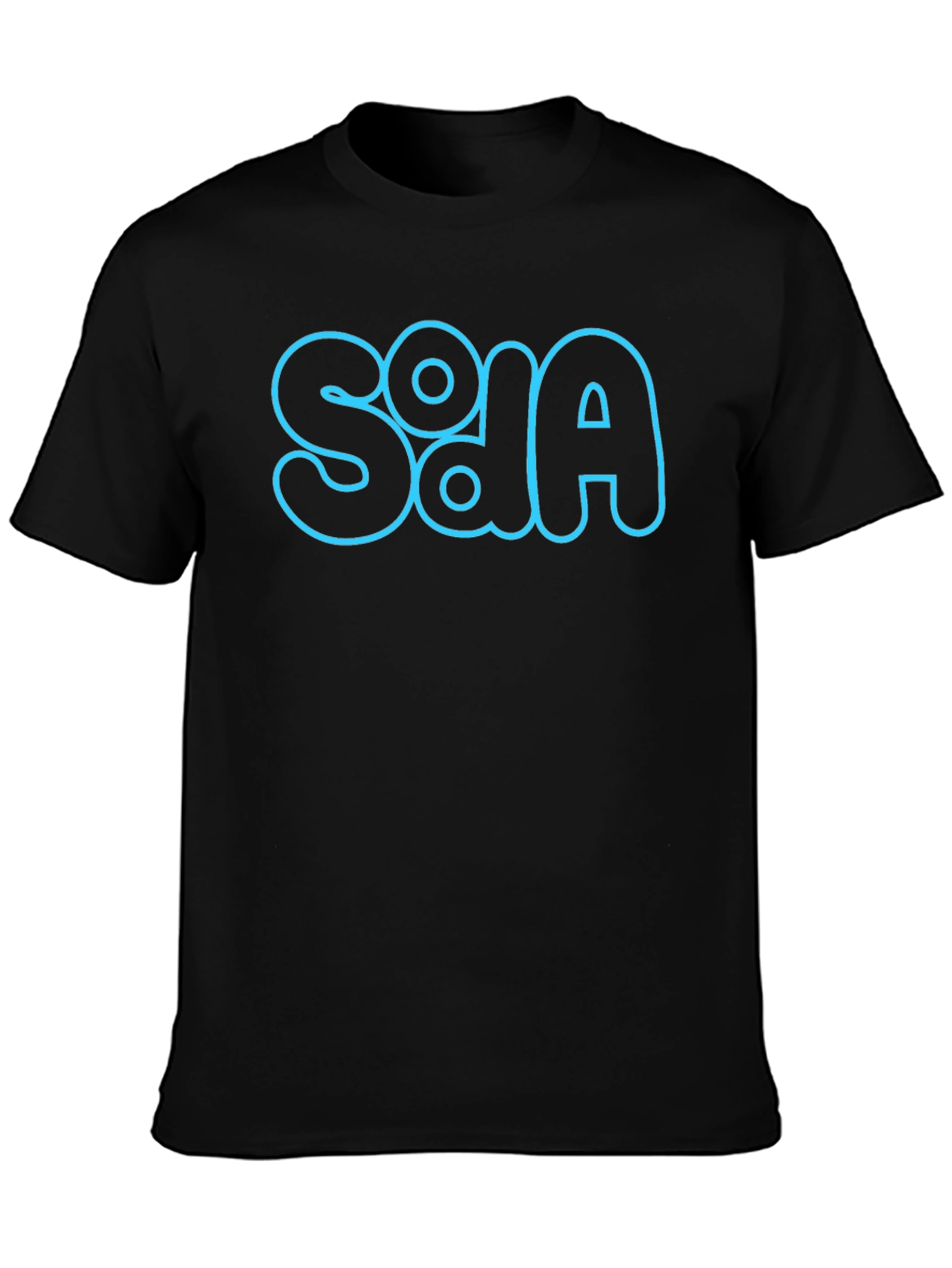 Stylish Black T-Shirt with Blue SOA Graphic