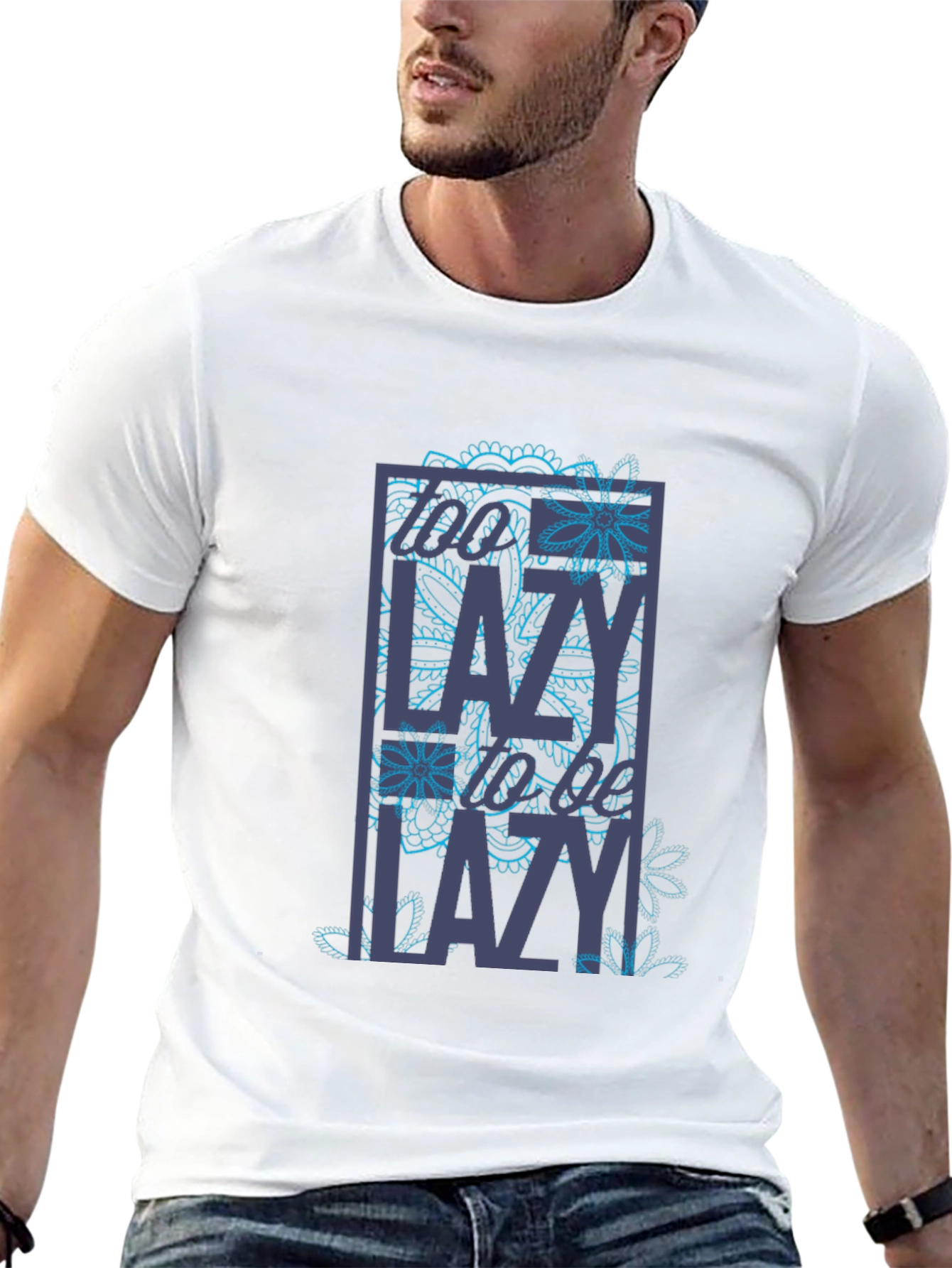 Too Lazy T-Shirt - Novelty Graphic Tee