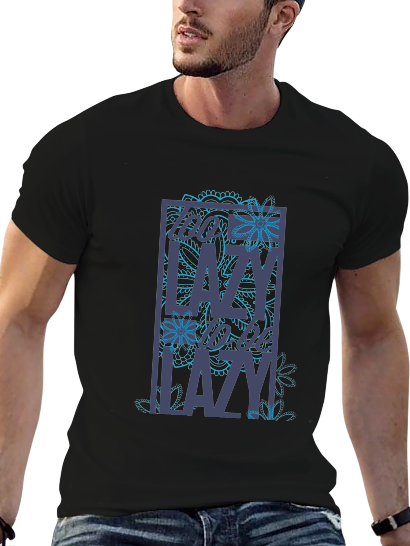 Too Lazy T-Shirt - Novelty Graphic Tee