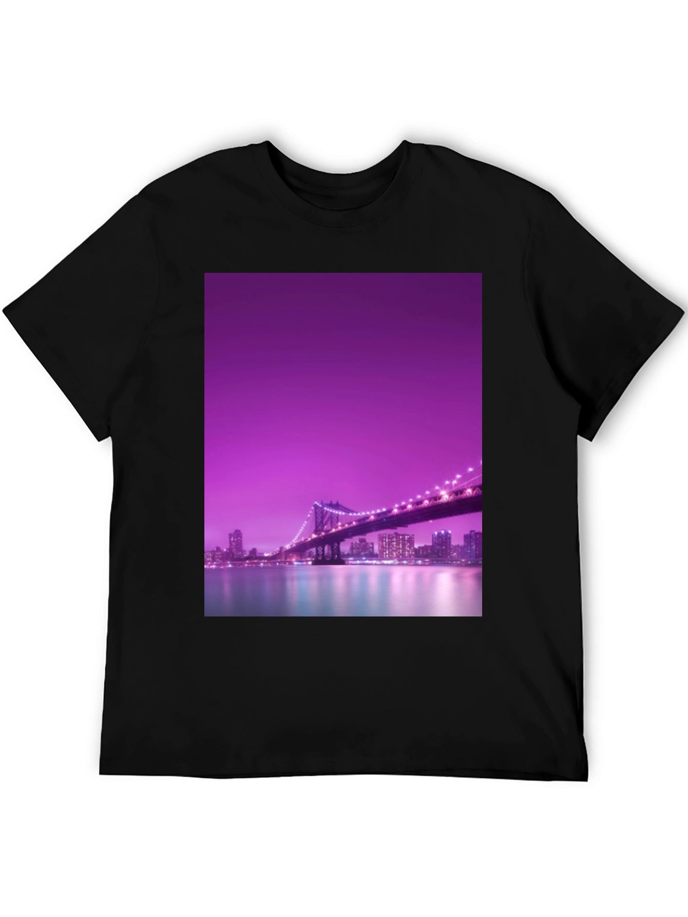 Night City Bridge Graphic Tee