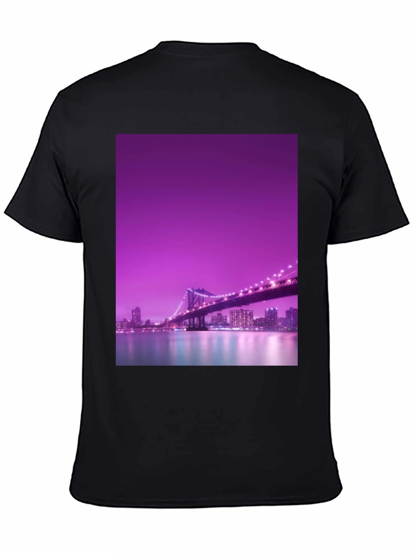 Night City Bridge Graphic Tee
