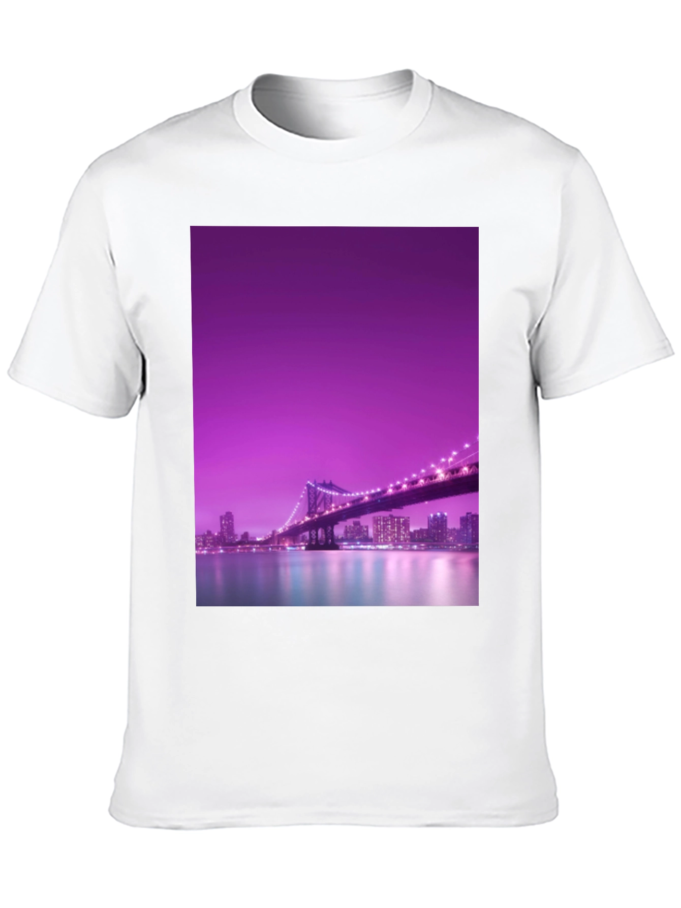 Night City Bridge Graphic Tee