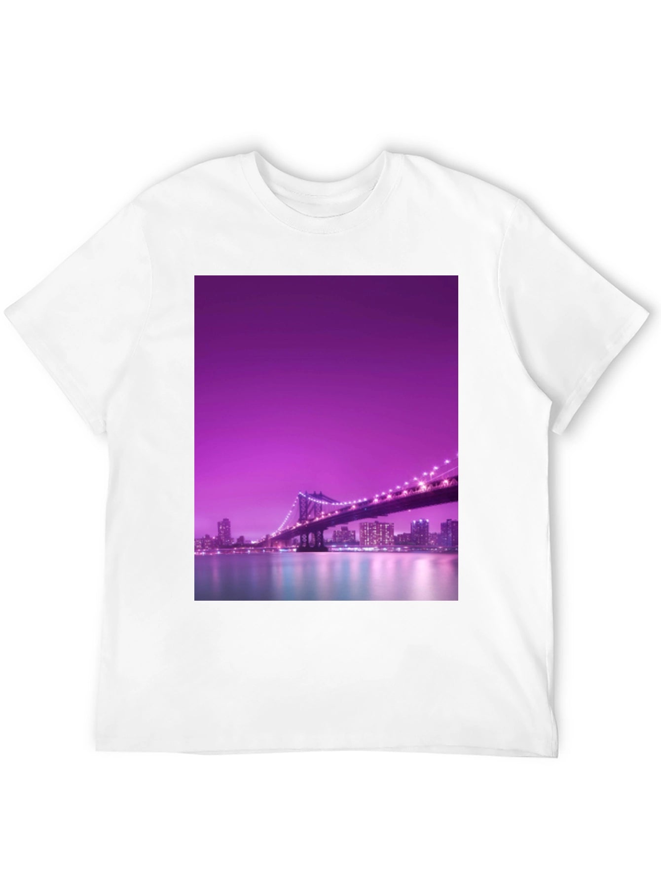 Night City Bridge Graphic Tee