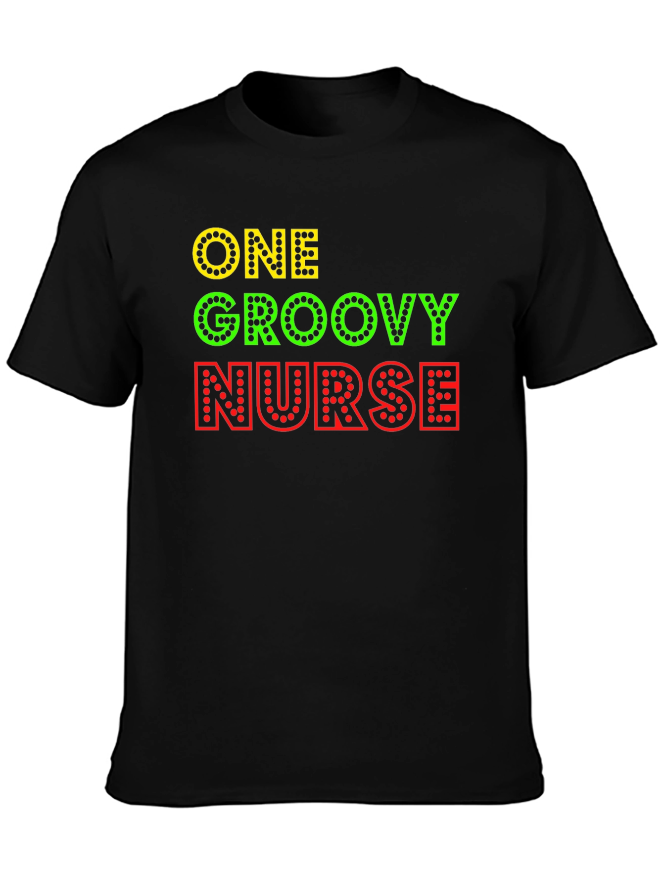 One Groovy Nurse Graphic T-Shirt