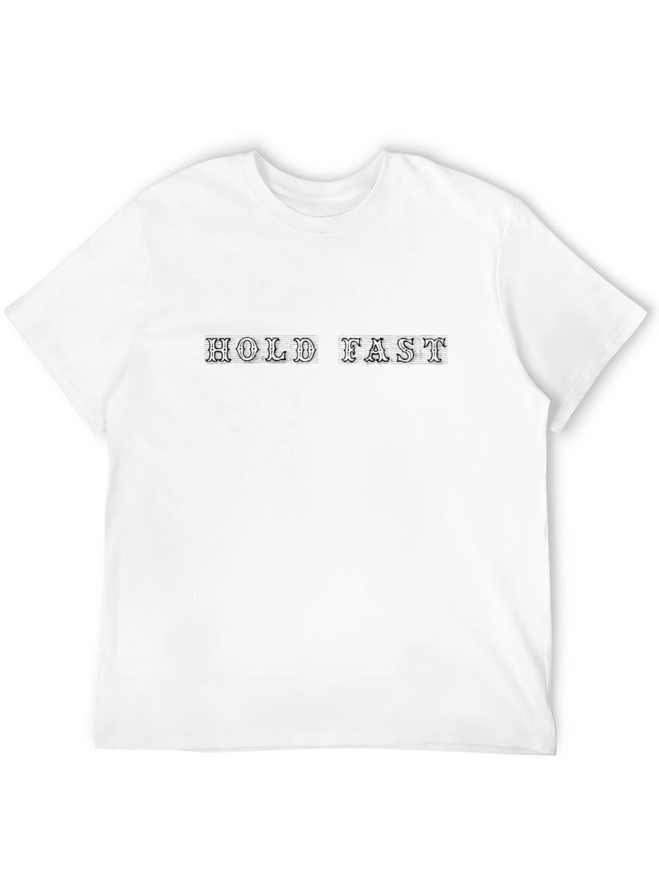 Hold Fast Graphic T-Shirt - Black Crew Neck Tee