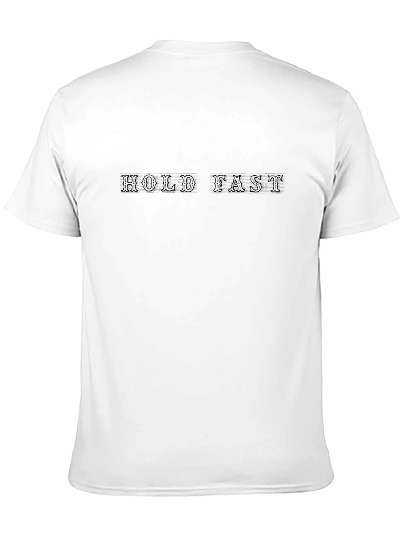 Hold Fast Graphic T-Shirt - Black Crew Neck Tee