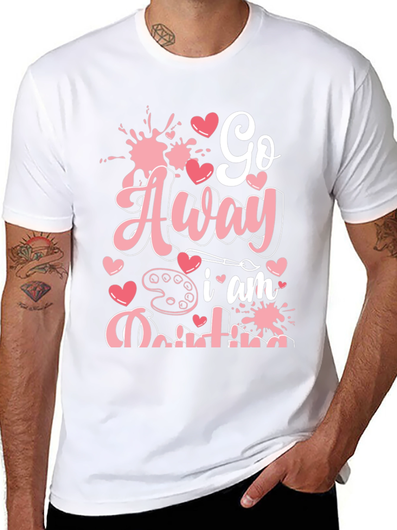 Go Away I am Painting Graphic Tee